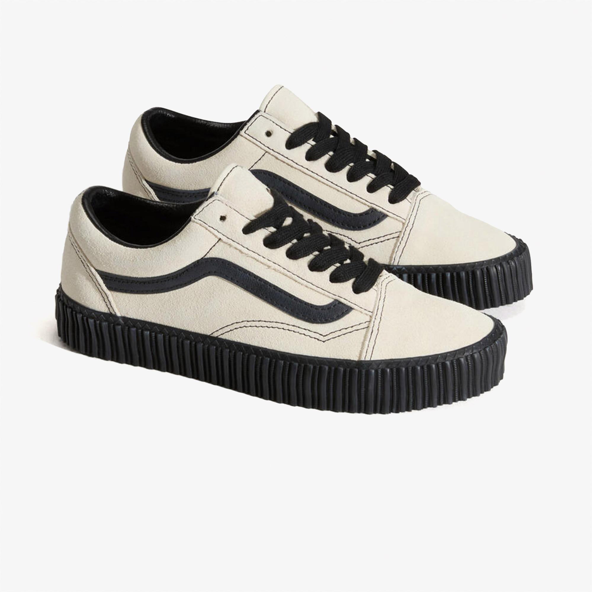 Vans Old Skool Creeper Unisex Beyaz Spor Ayakkabı