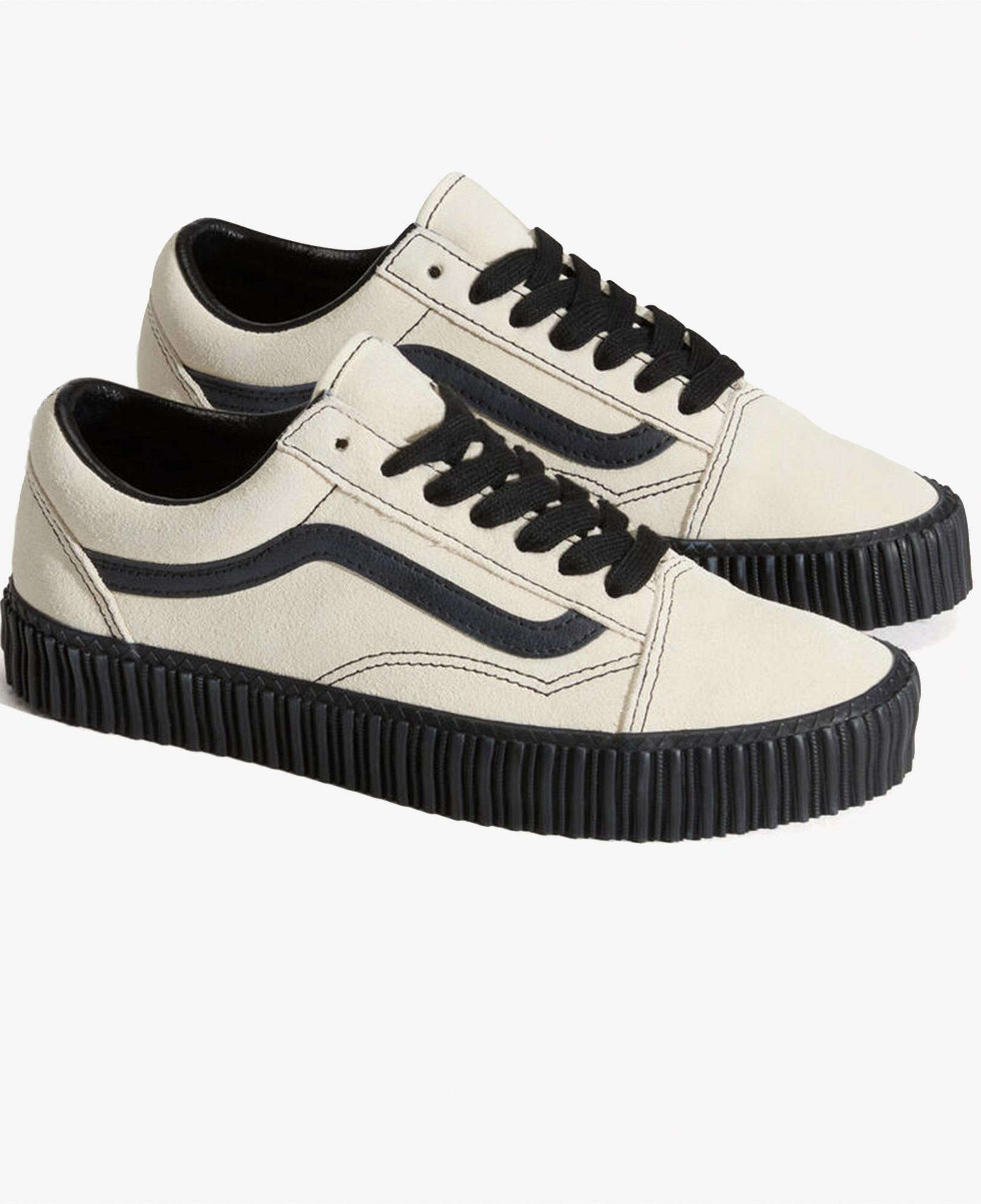 Vans Old Skool Creeper Unisex Beyaz Spor Ayakkabı