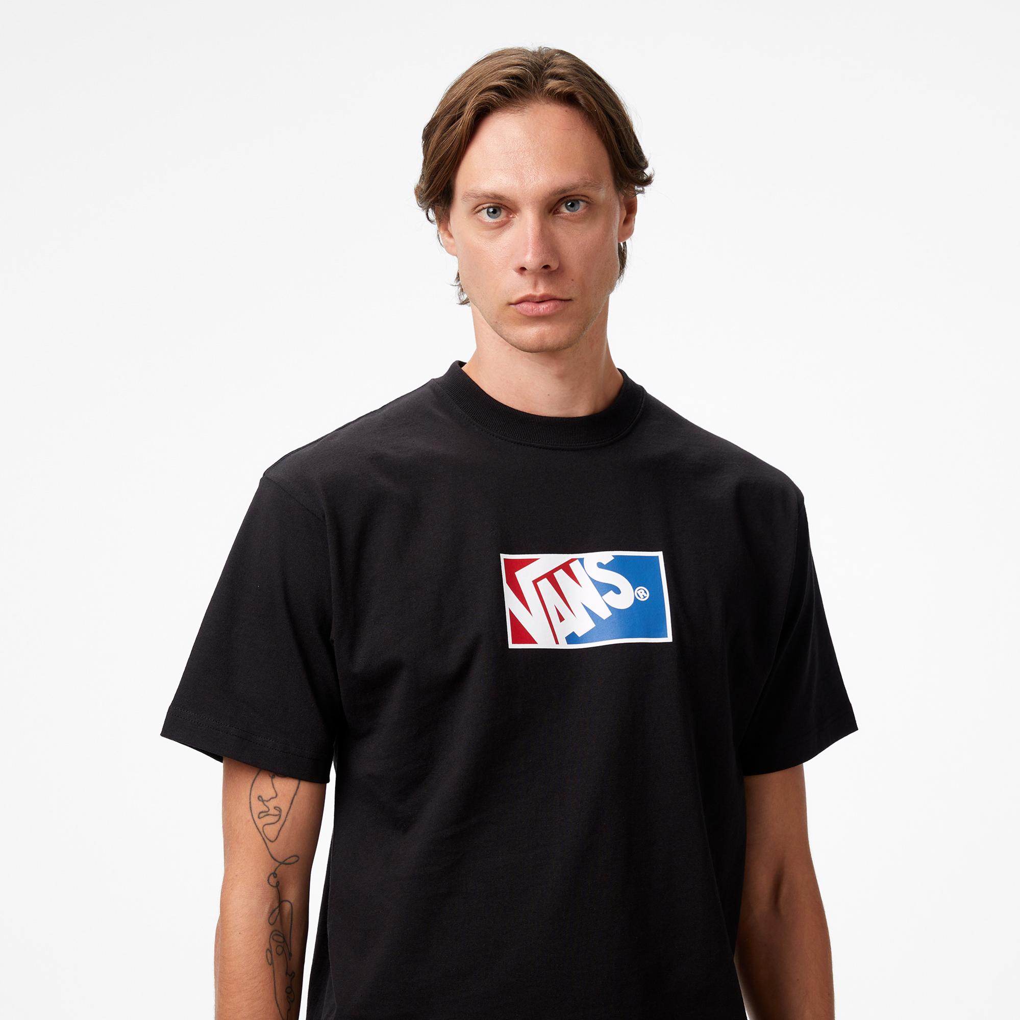 Vans Original Standards Blocked Box Ss Erkek Siyah T-Shirt
