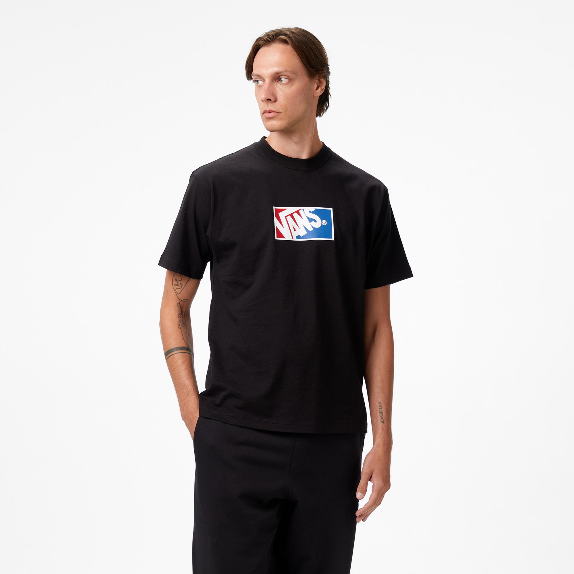 Vans Original Standards Blocked Box Ss Erkek Siyah T-Shirt