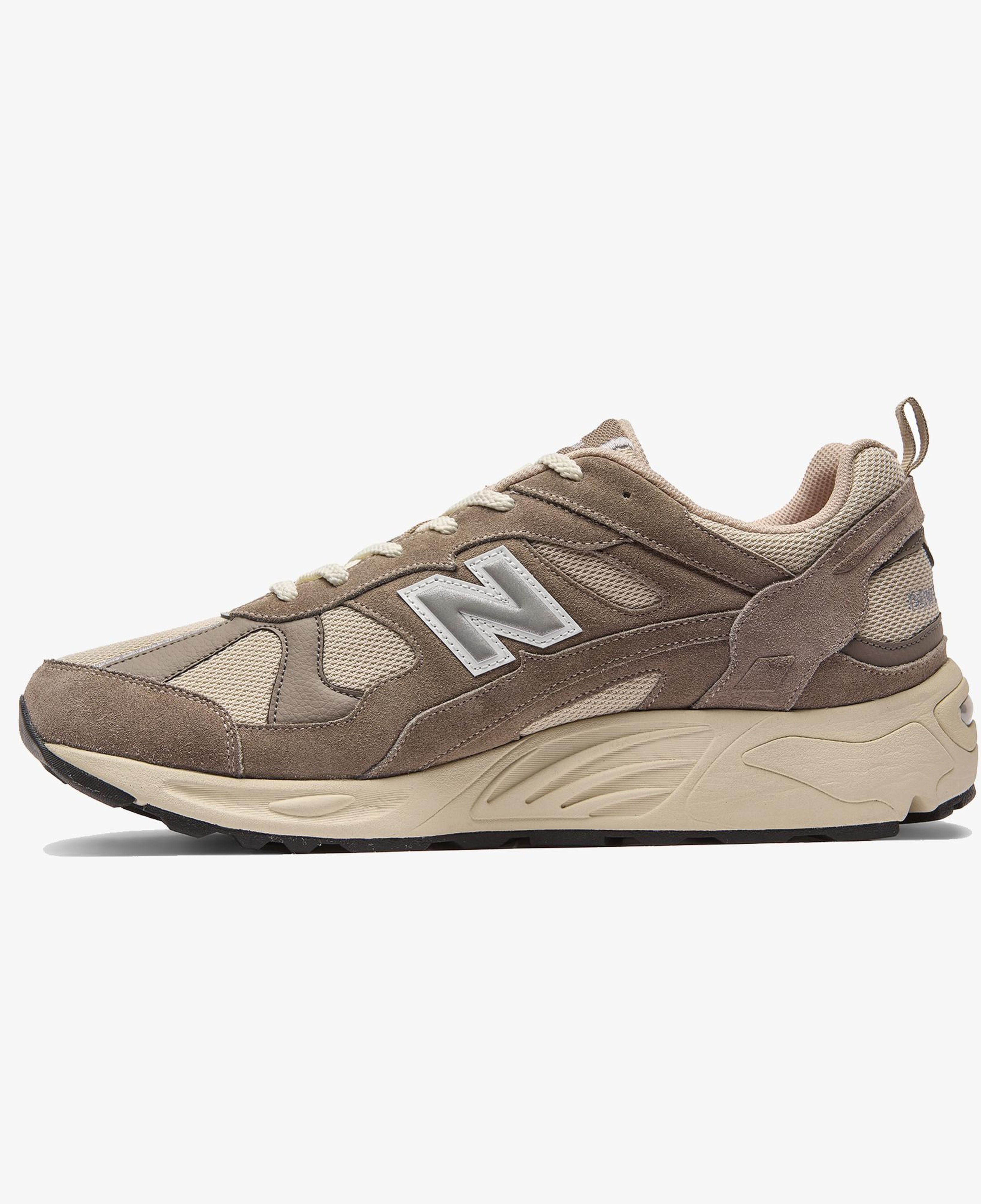 New Balance 878 Kahverengi Unisex Beyaz Spor Ayakkabı