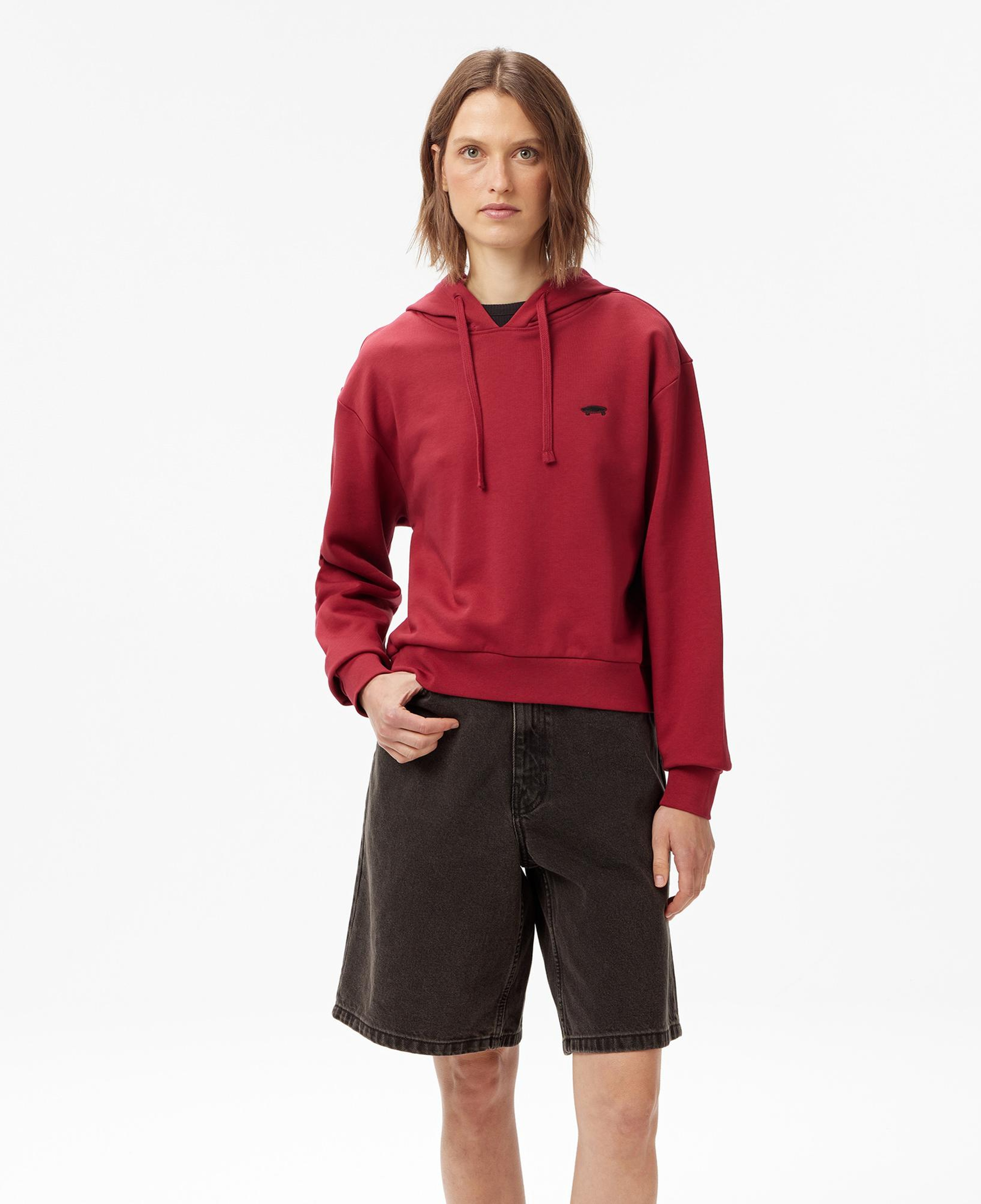 Vans W Salton Rlx Ft Po Kadın Bordo Sweatshırt