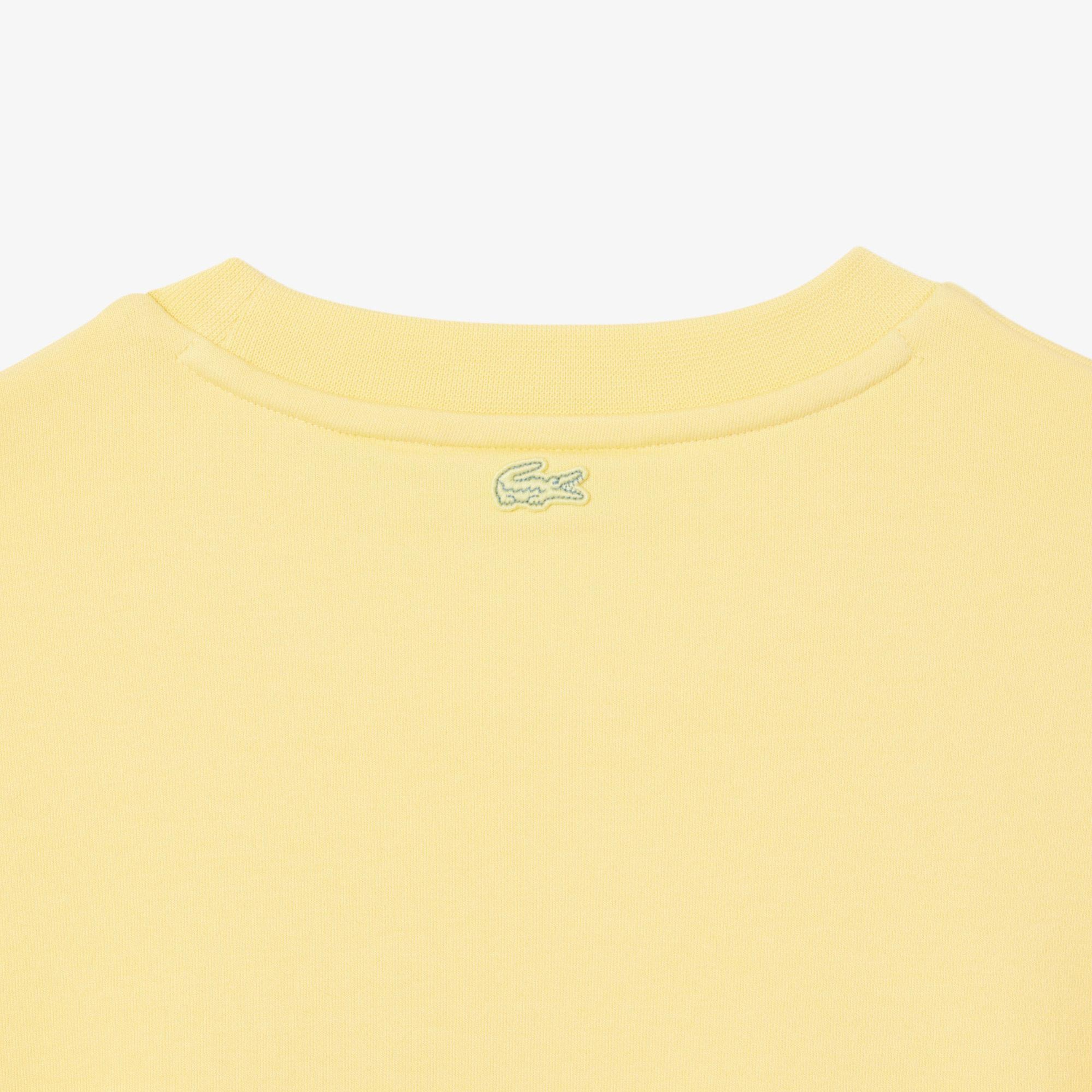 Lacoste Oversized Fit Pleated Kadın Sarı Eşofman Üstü