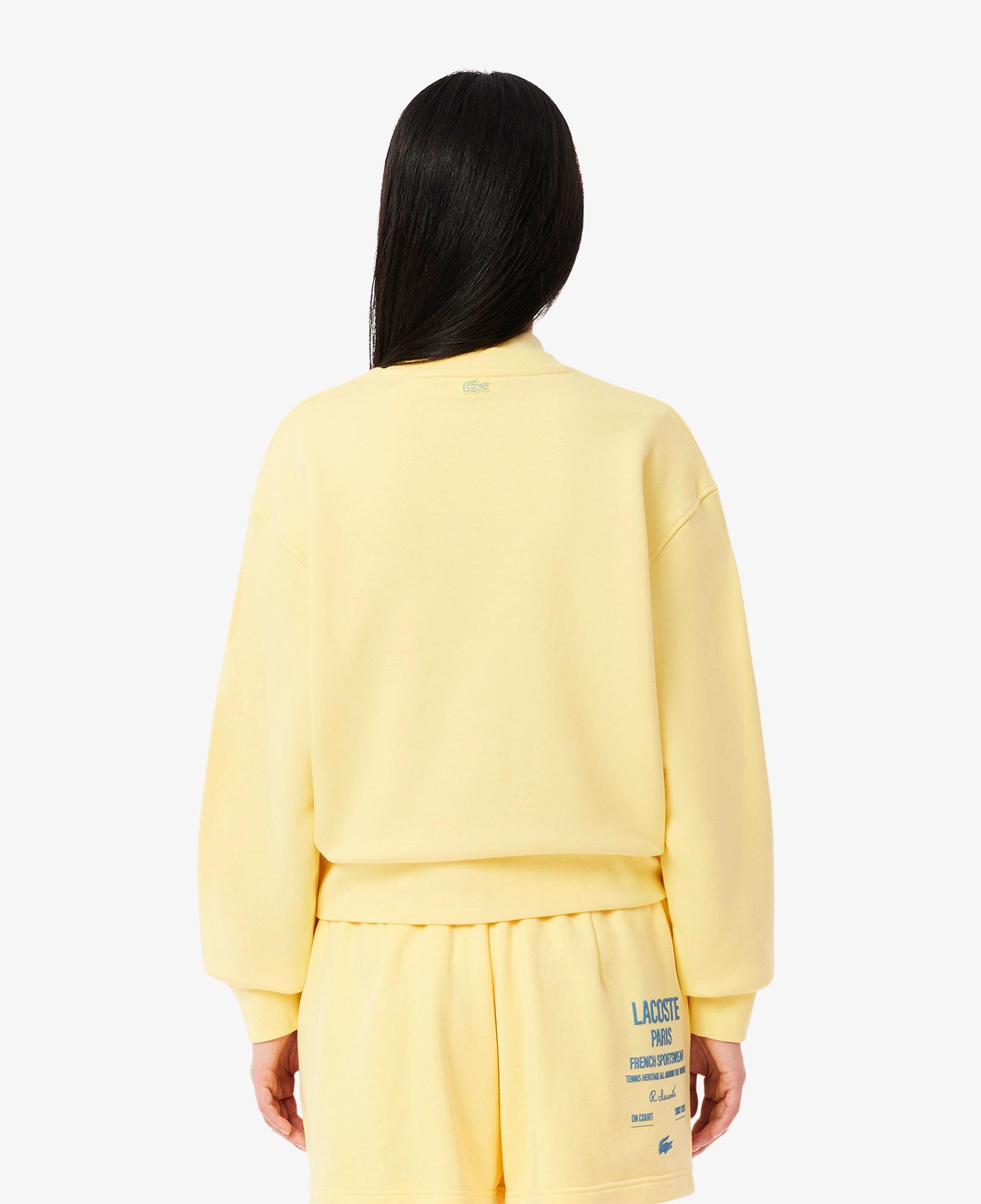 Lacoste Oversized Fit Pleated Kadın Sarı Eşofman Üstü