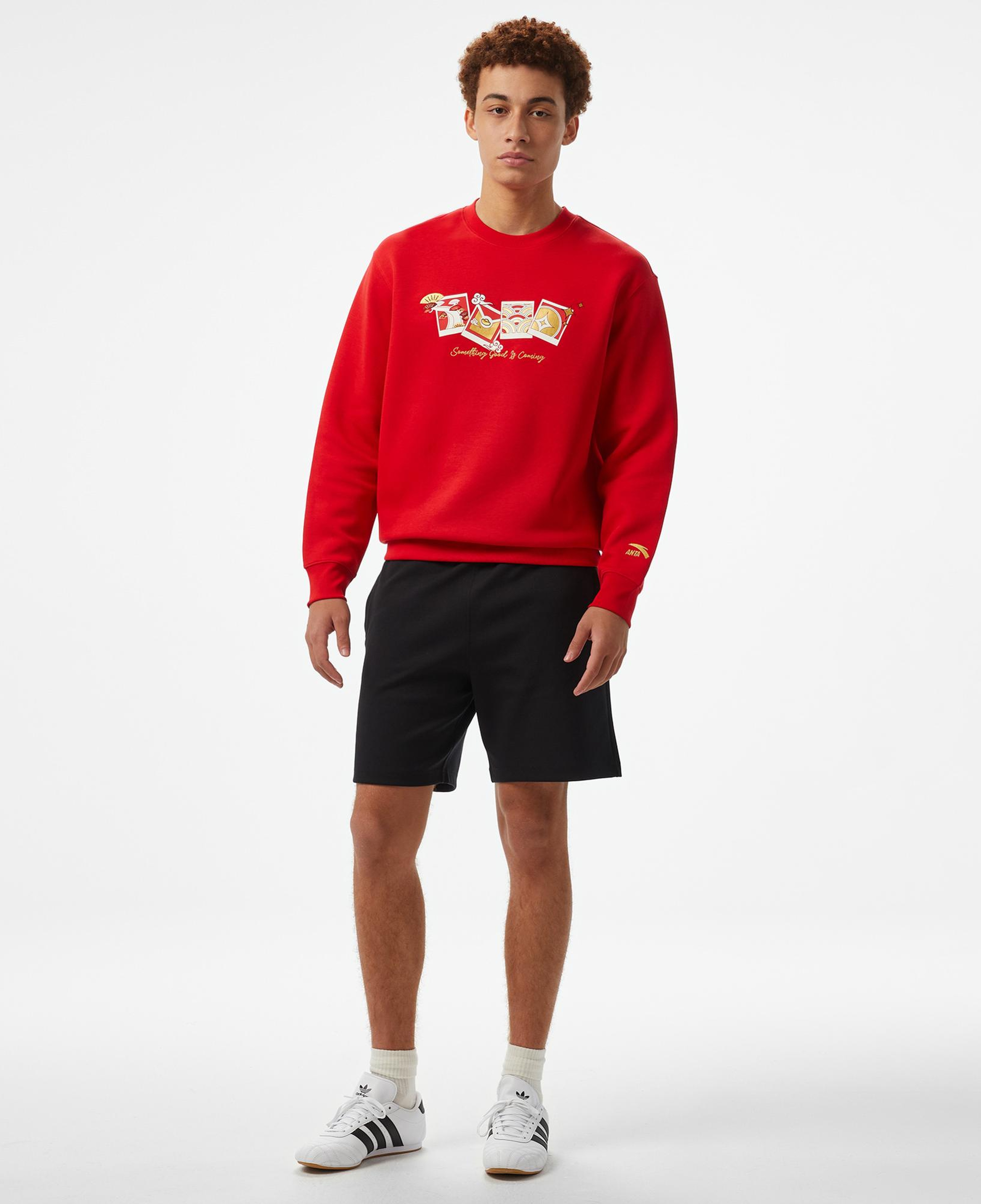 Anta CNY Good Luck Erkek Kırmızı Sweatshirt