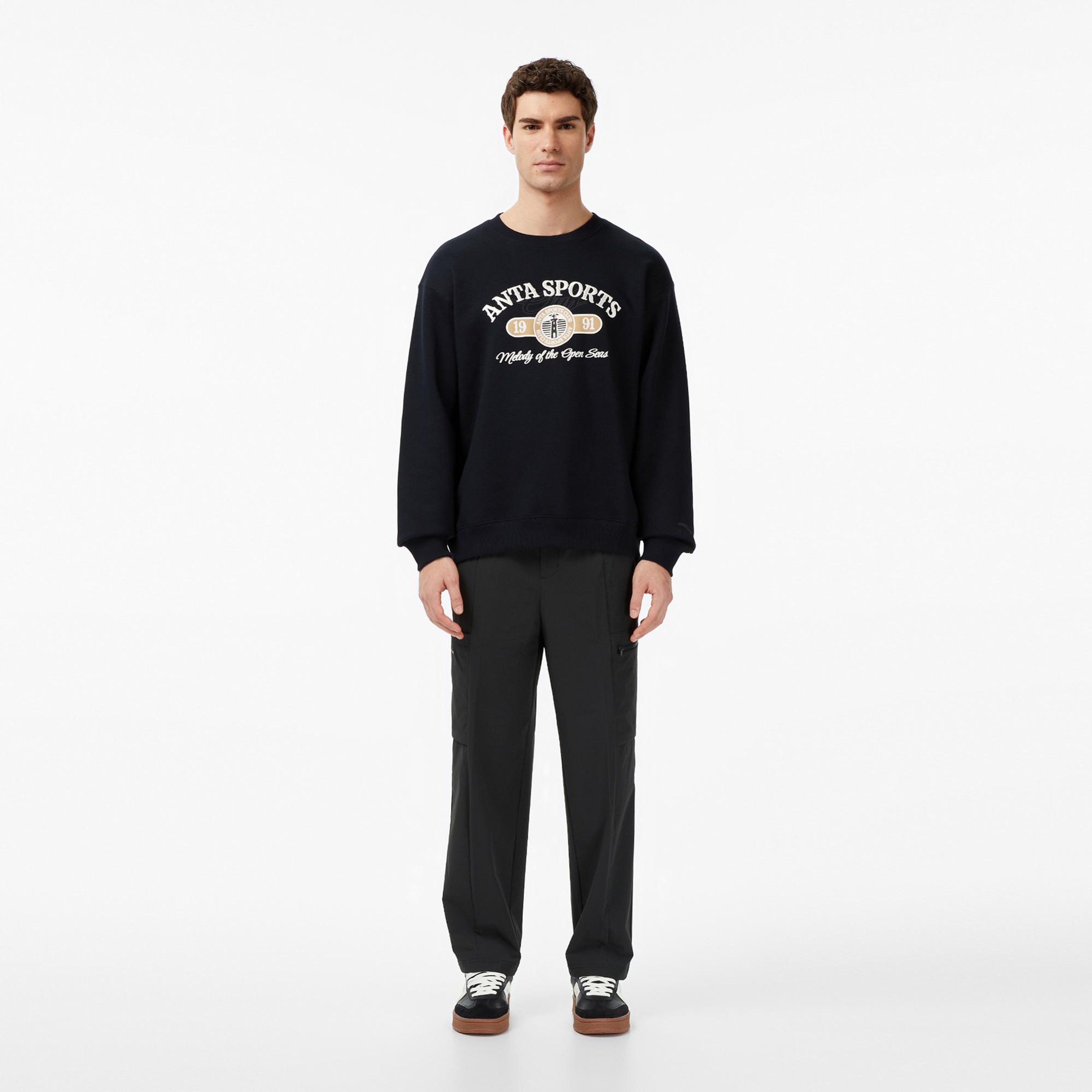 Anta Sports Club Erkek Lacivert Sweatshirt