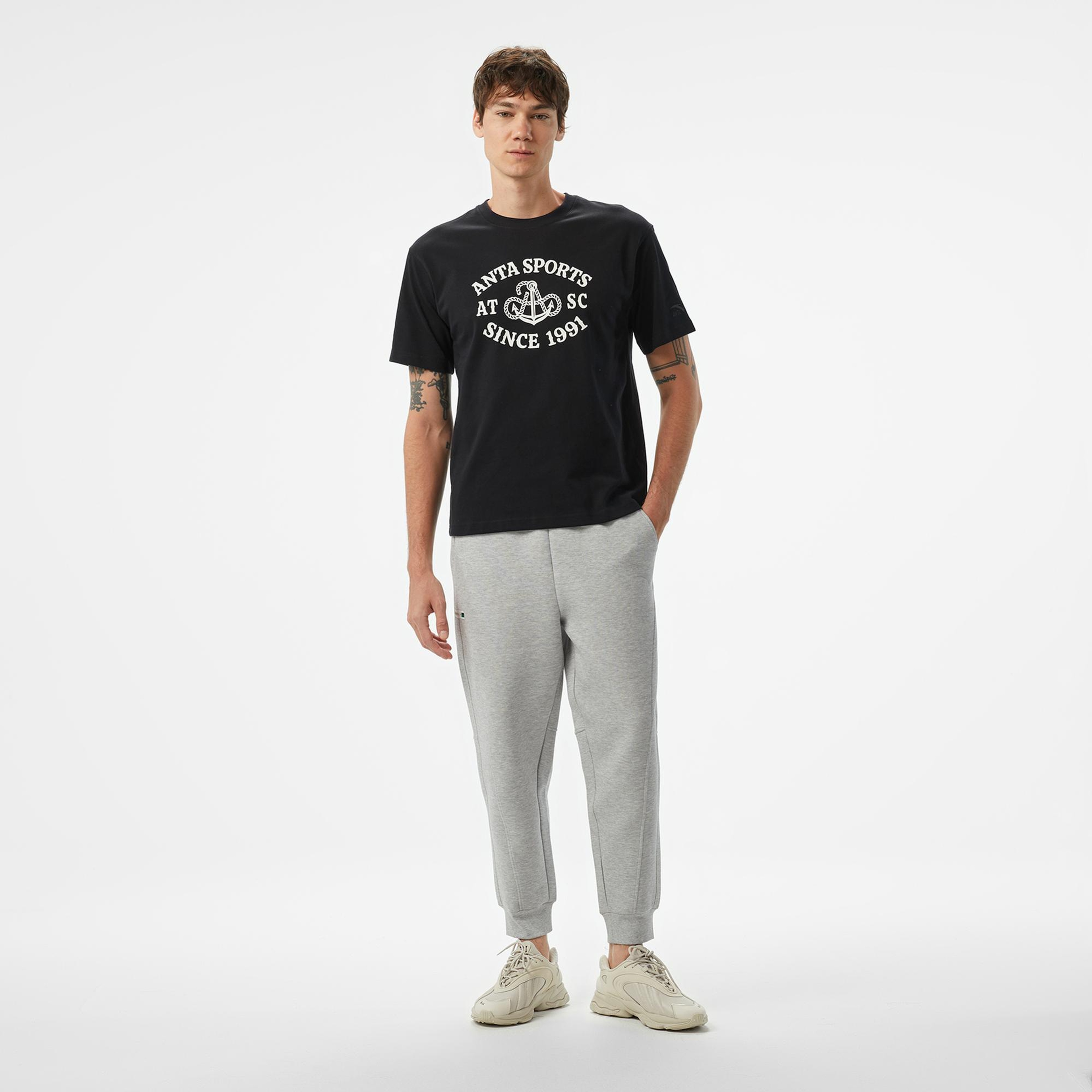 Anta Sports Club Erkek Siyah T-Shirt