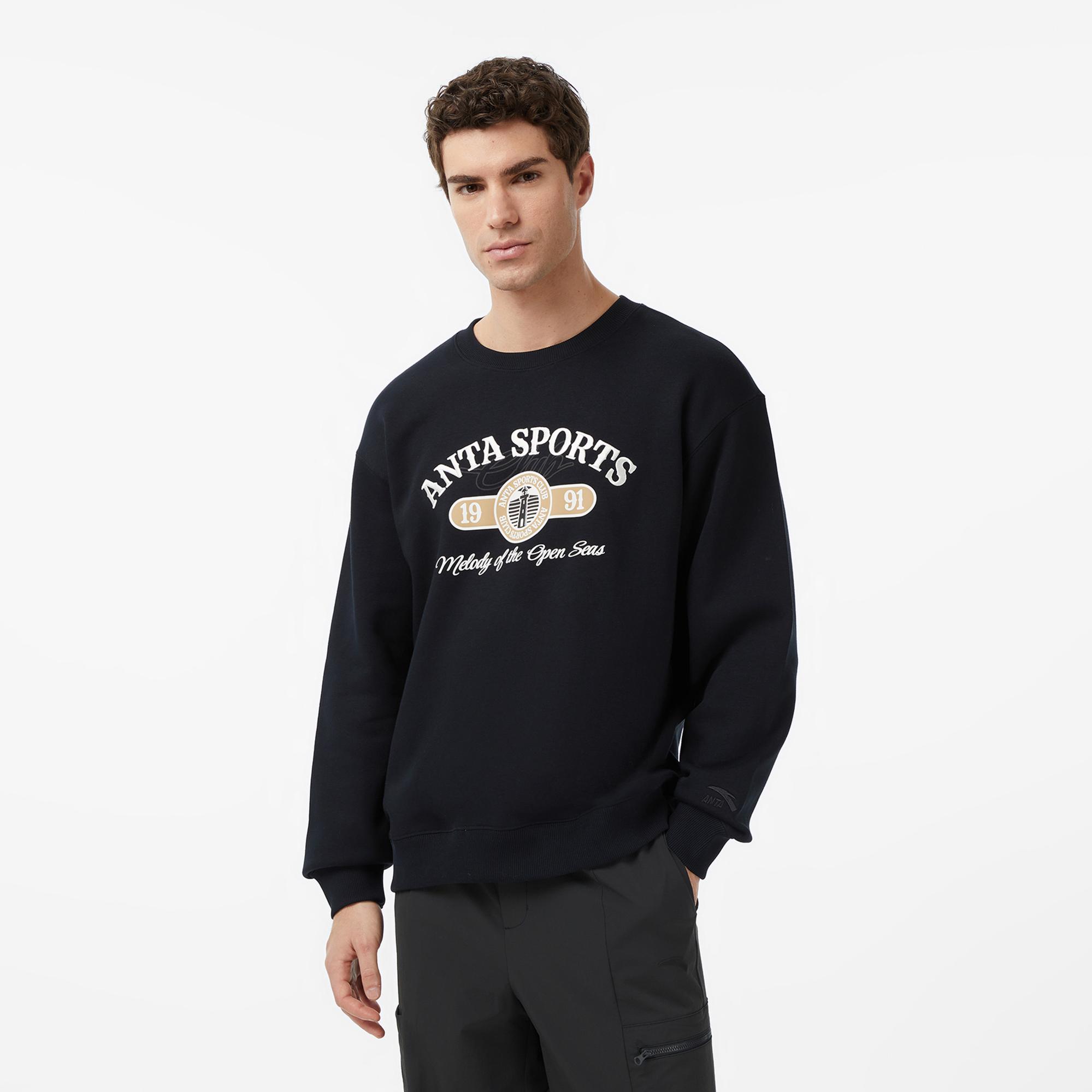 Anta Sports Club Erkek Lacivert Sweatshirt