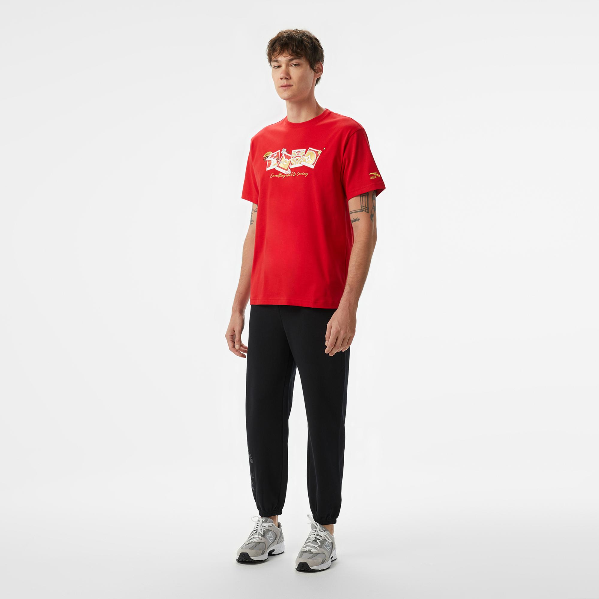 Anta CNY Good Luck Erkek Kırmızı T-Shirt