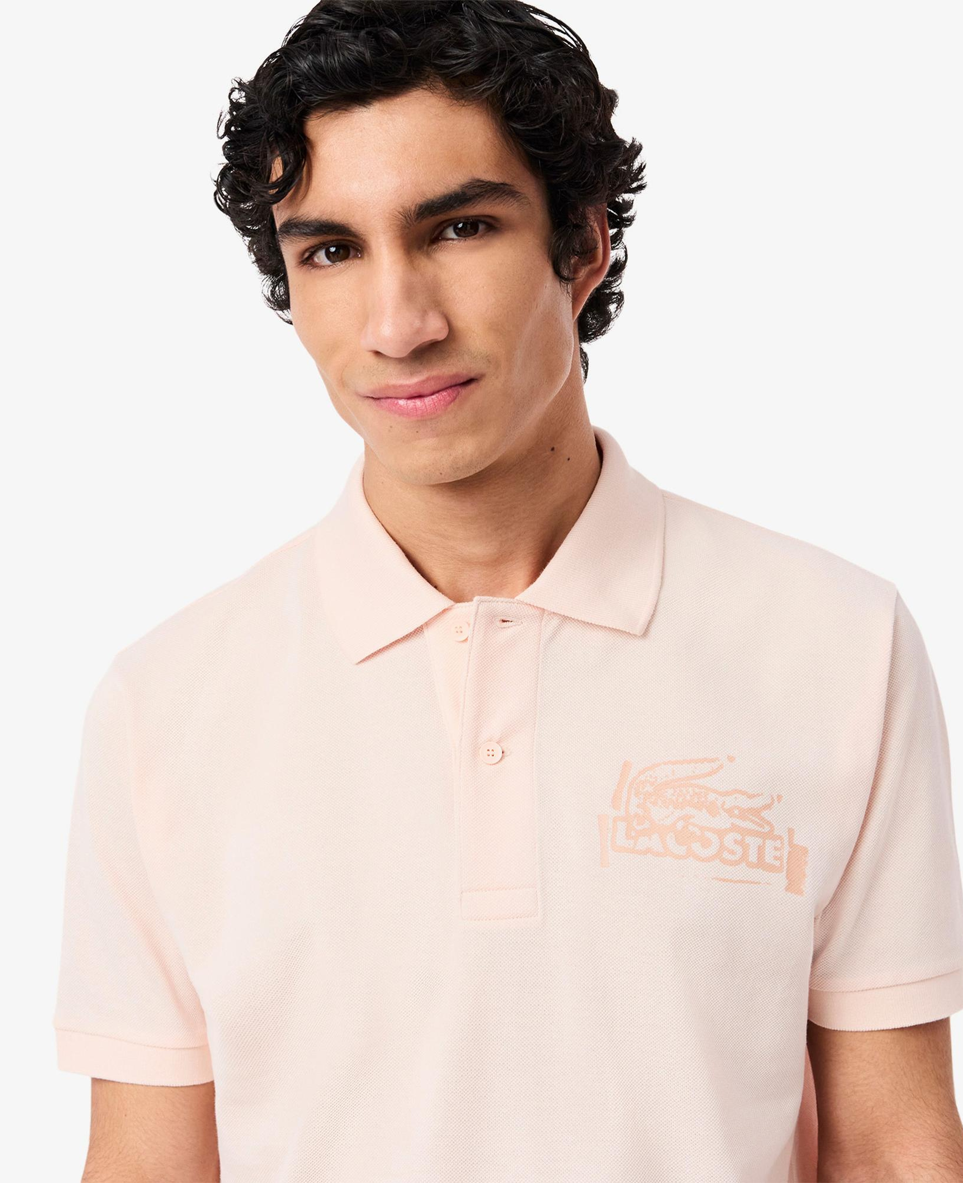 Lacoste L.12.12 Classic Fit Erkek Pembe Polo