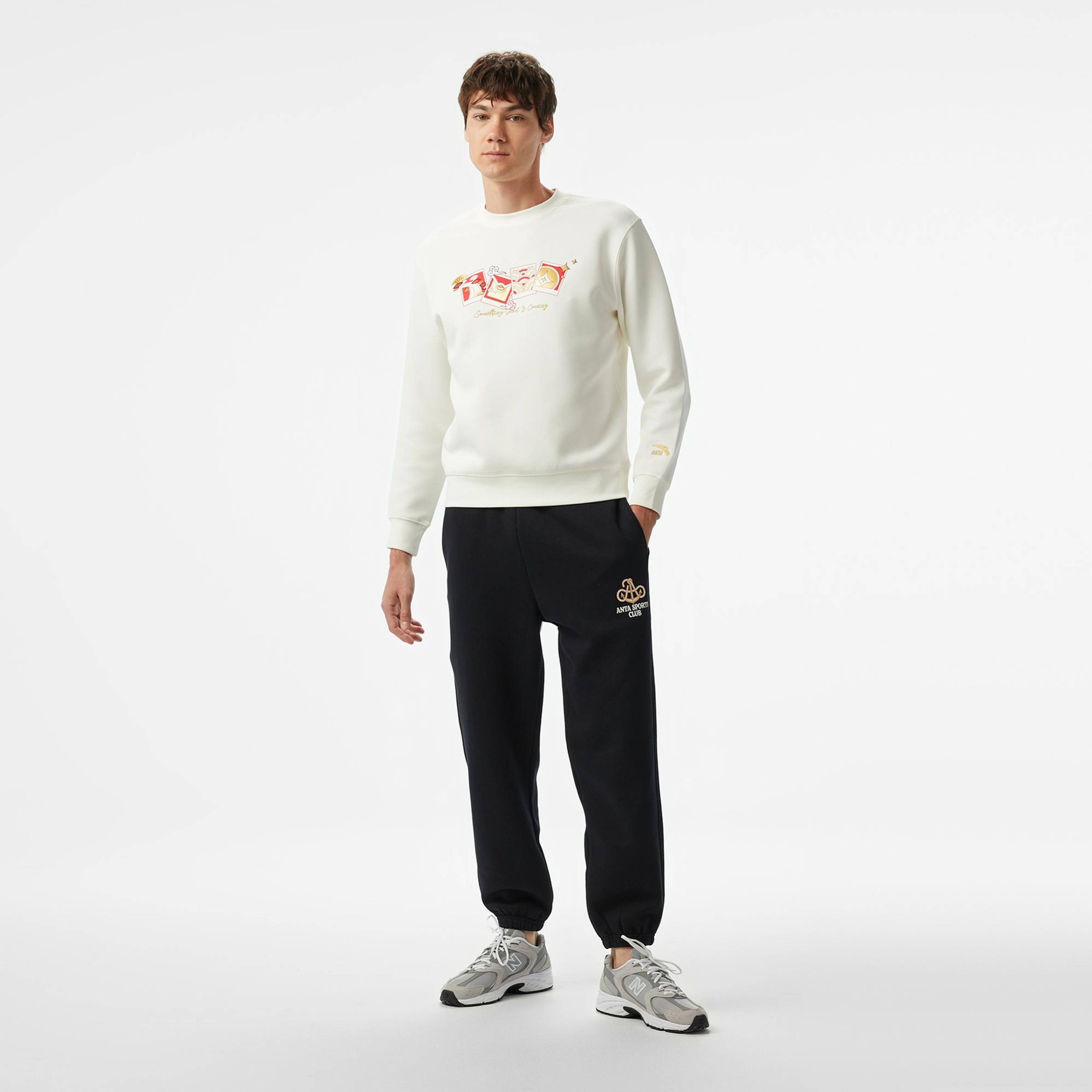 Anta Sports Club Erkek Siyah Eşofman Altı