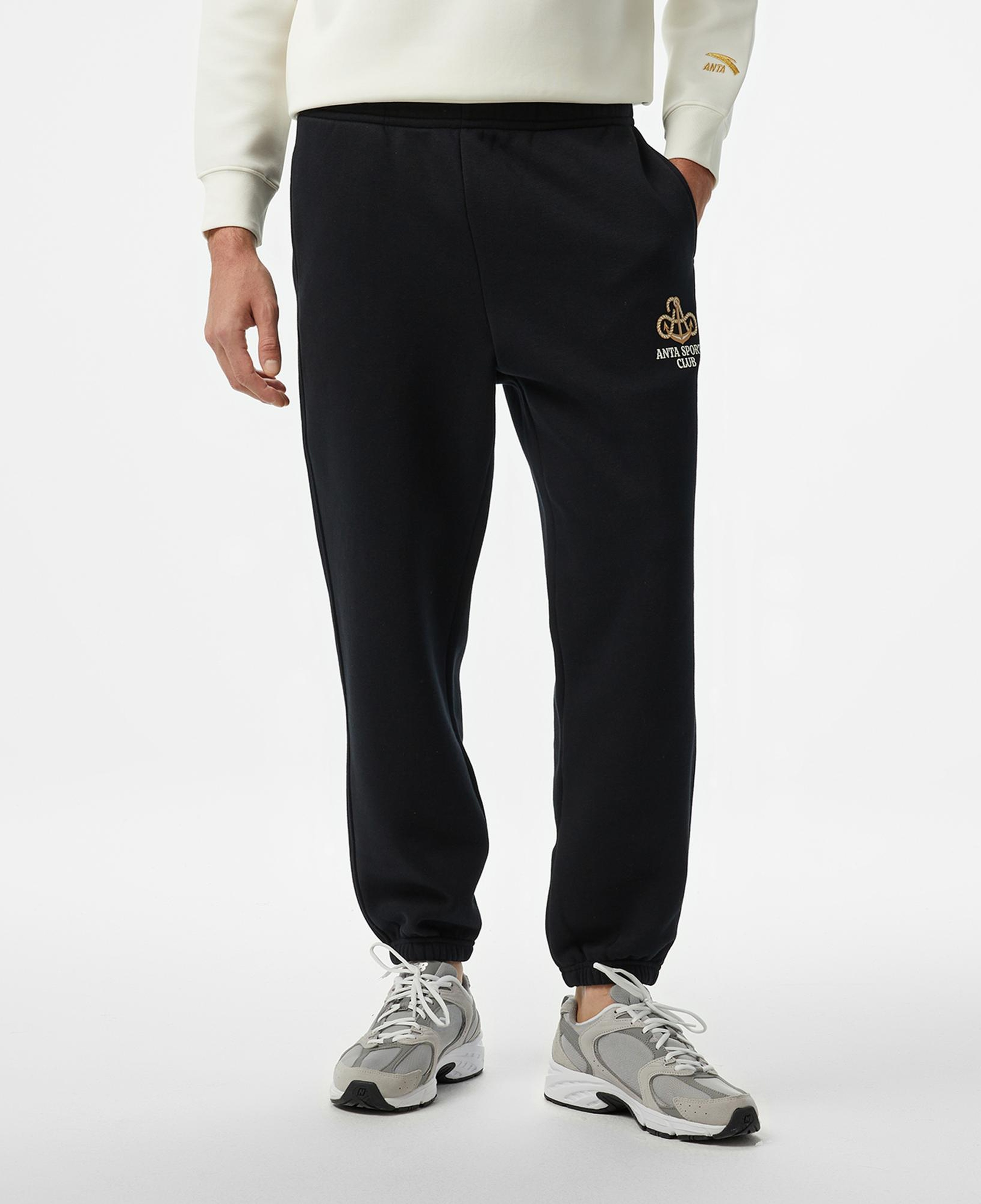 Anta Sports Club Erkek Siyah Eşofman Altı