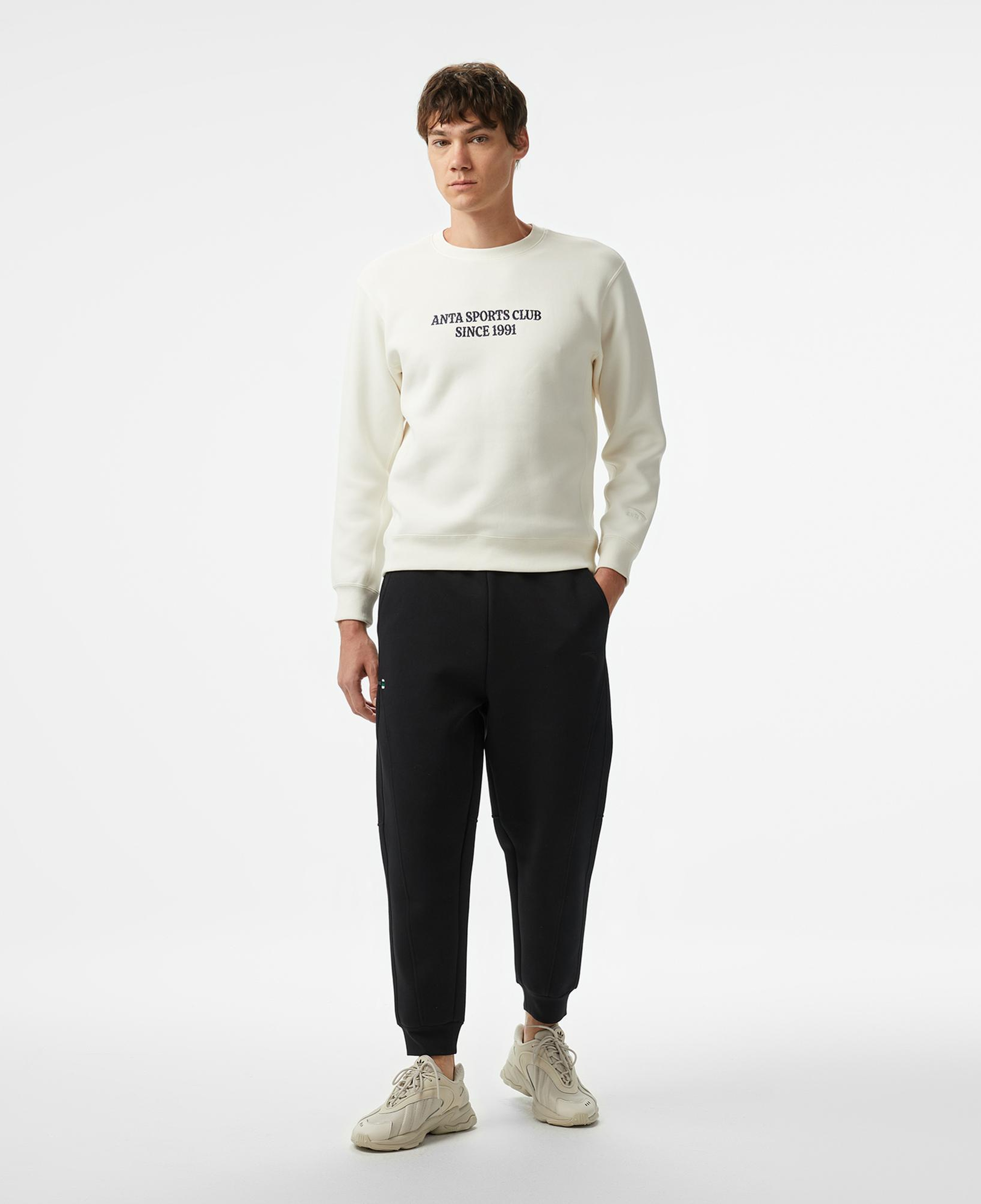 Anta Iconic Knit Erkek Siyah Eşofman Altı