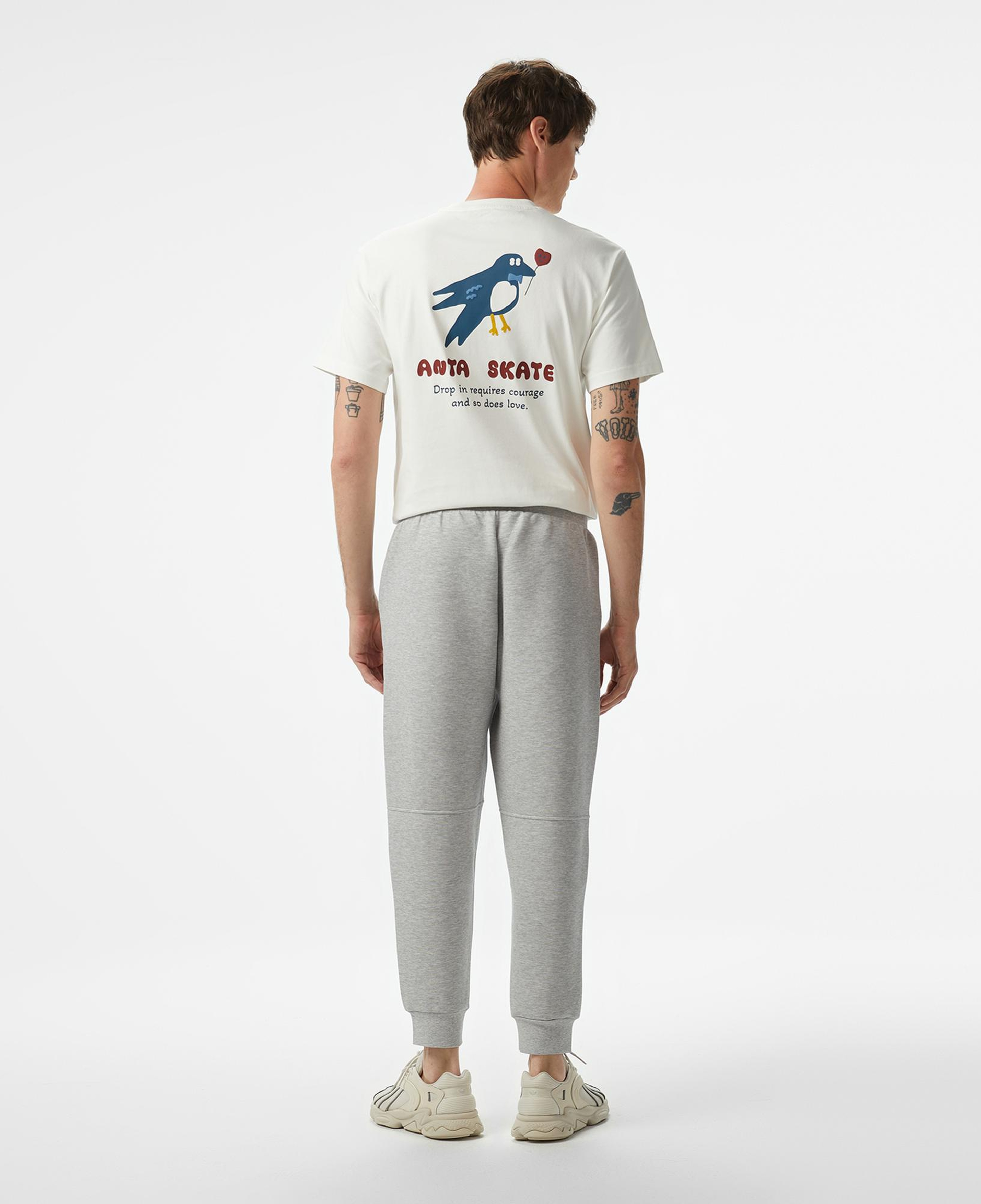 Anta Iconic Knit Erkek Gri Eşofman Altı