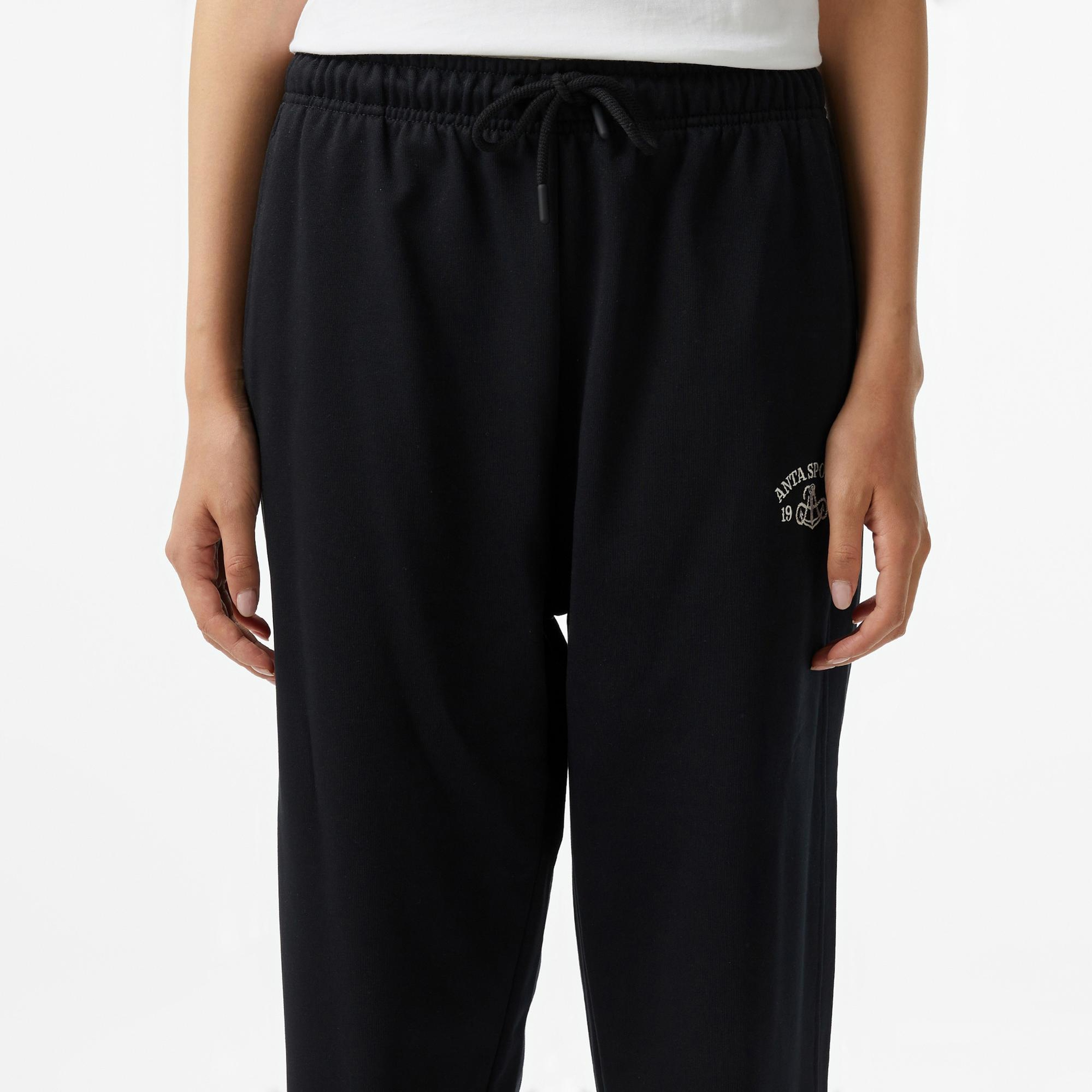 Anta Sports Club Kadın Siyah Eşofman Altı