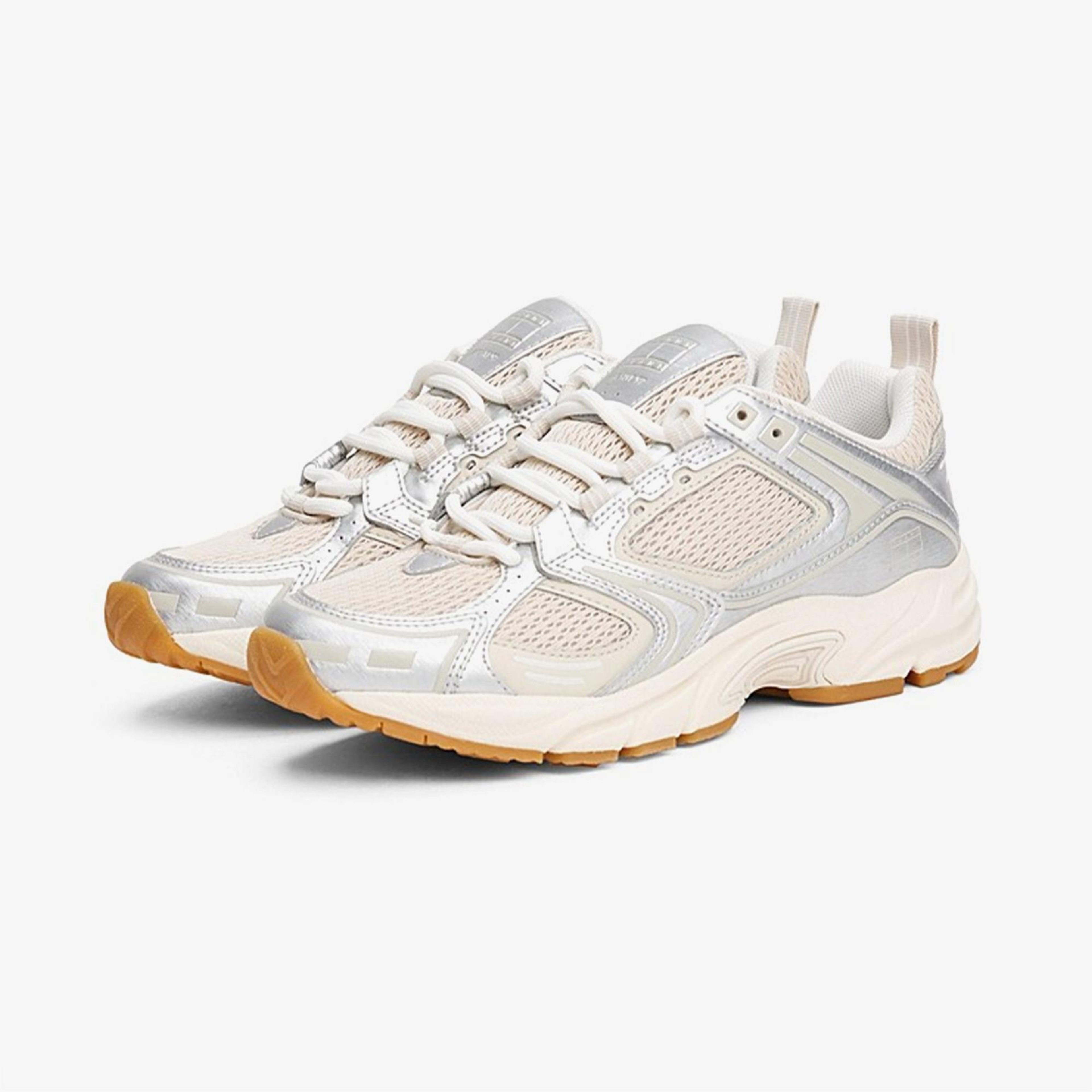 Tommy Hilfiger Archieve 97 Metallic Kadın Bej Sneaker