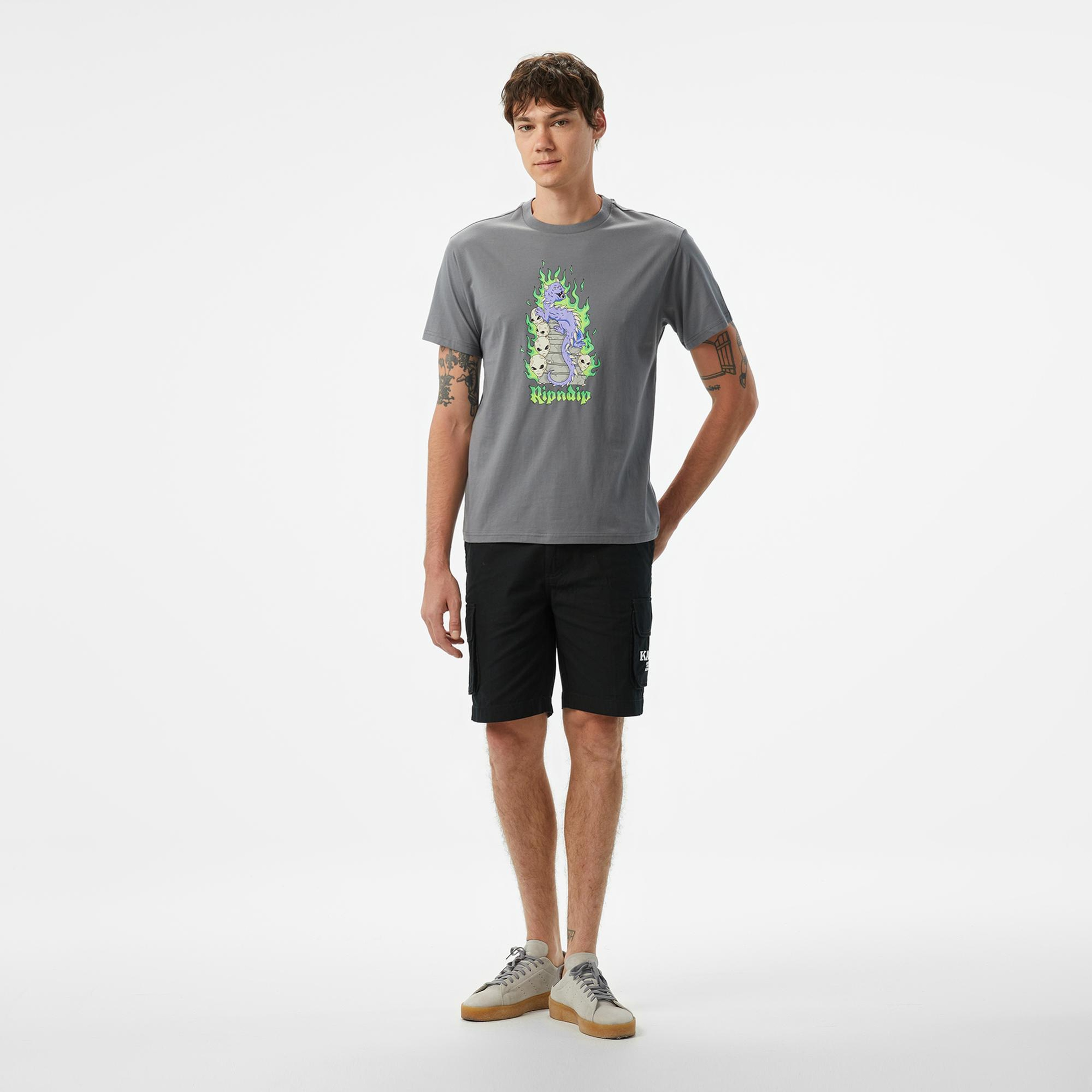 Ripndip Horntrail Erkek Gri T-Shirt
