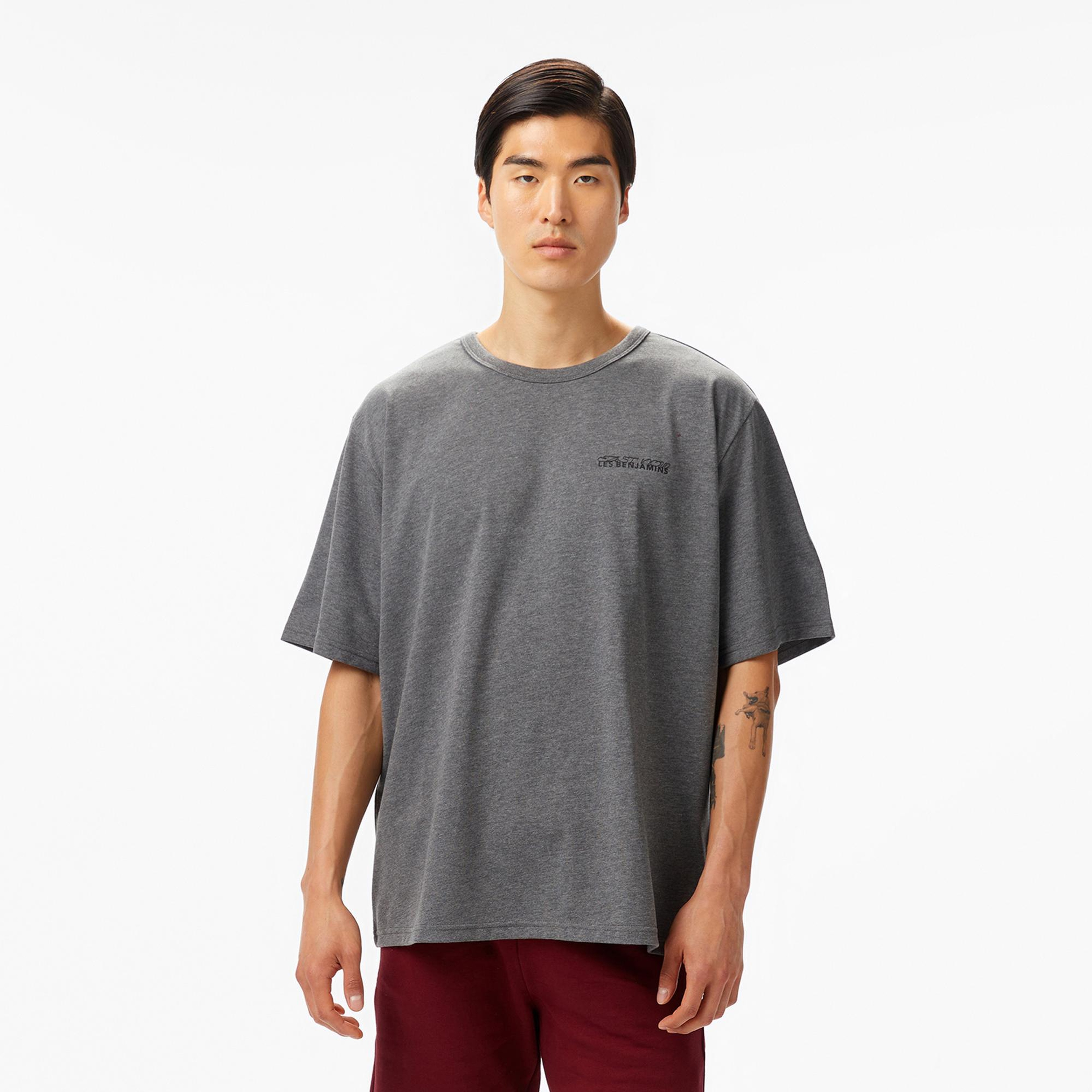 Les Benjamins 414 East Now Erkek Gri T-Shirt