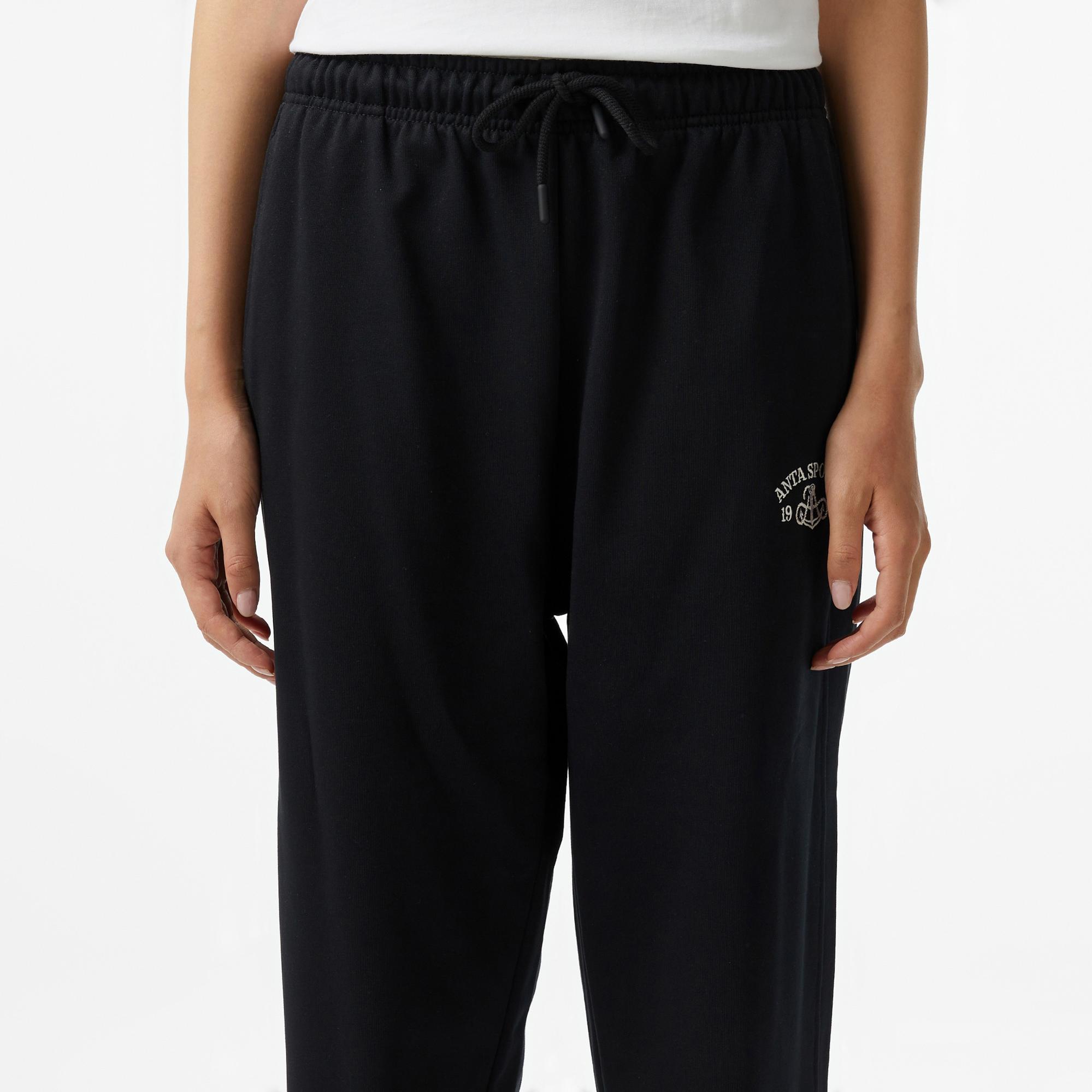 Anta Sports Club Kadın Siyah Eşofman Altı