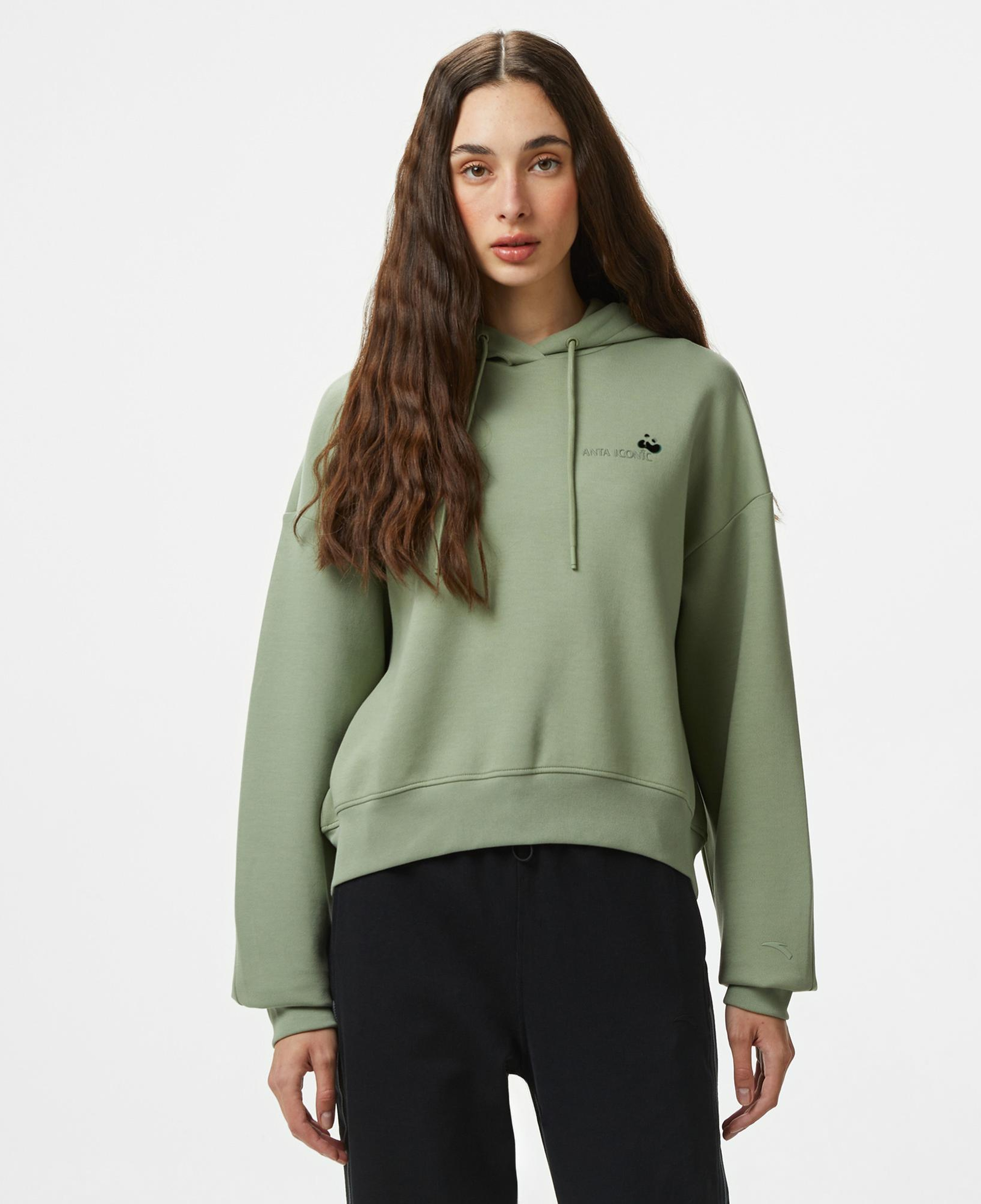 Anta Iconic Kadın Yeşil Sweatshirt