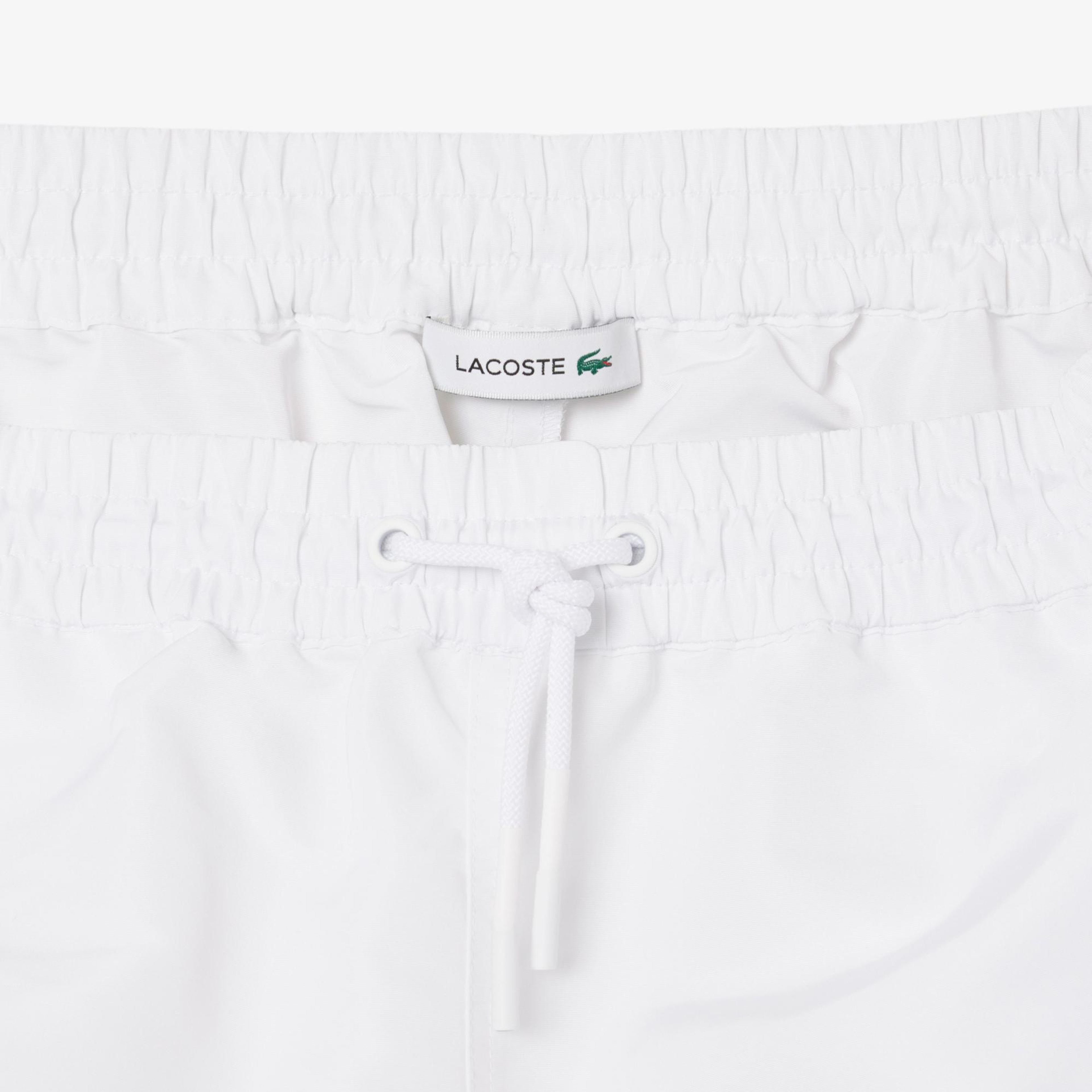 Lacoste Long Print Kadın Beyaz Şort