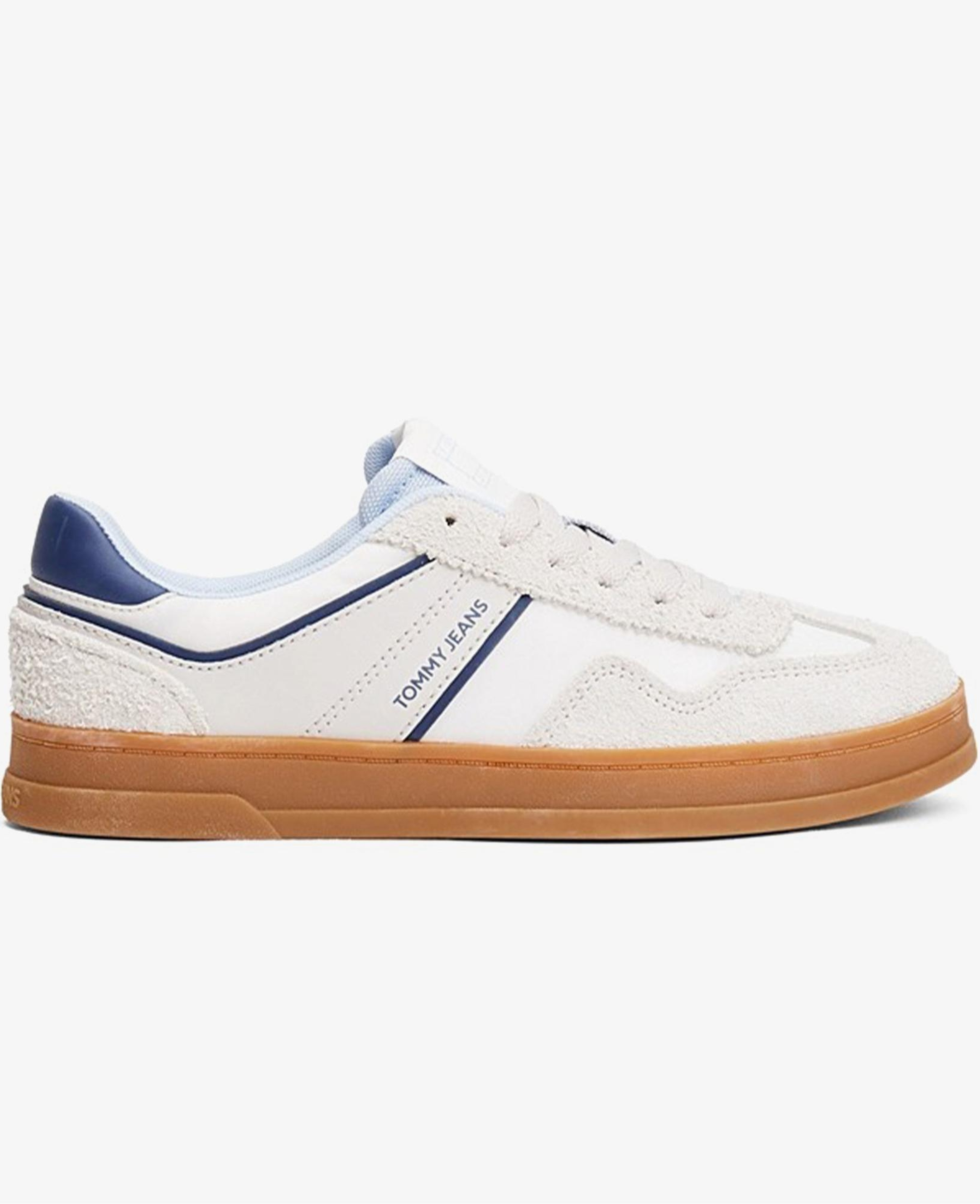 Tommy Hilfiger The Greenwich Mix Media Kadın Gri Spor Ayakkabı