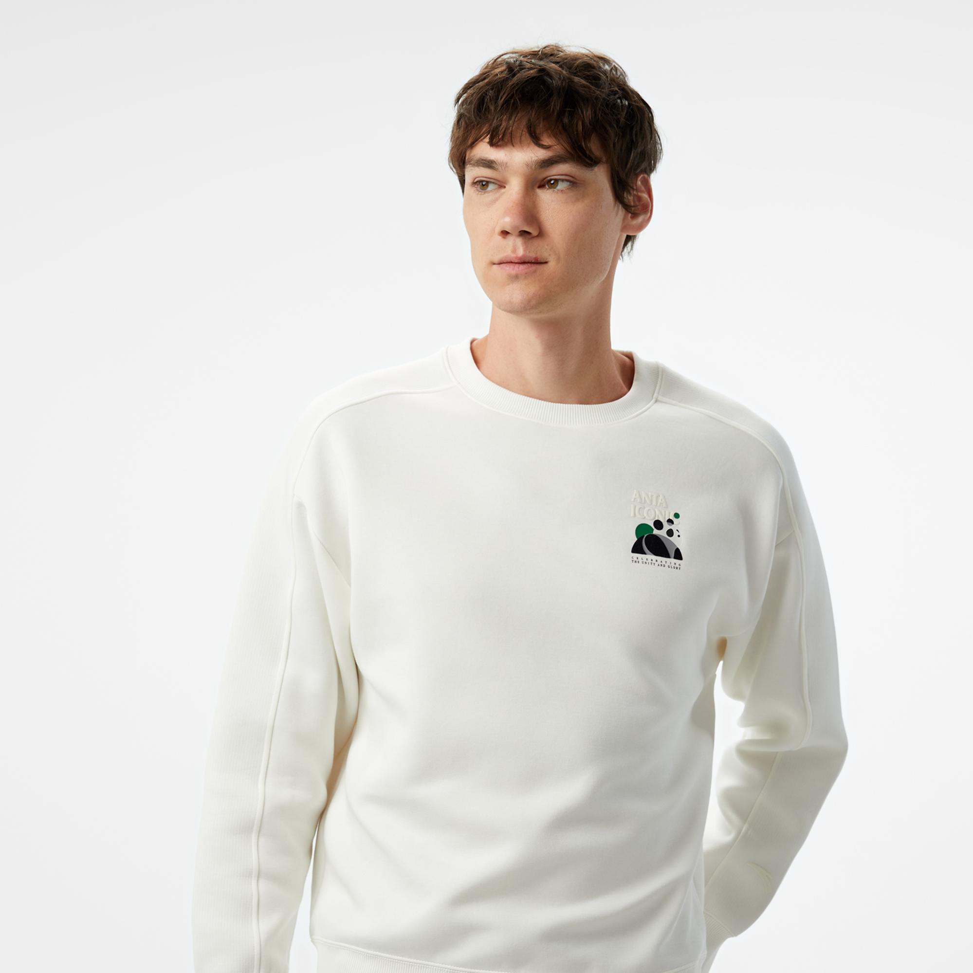 Anta Iconic Erkek Bej Sweatshirt