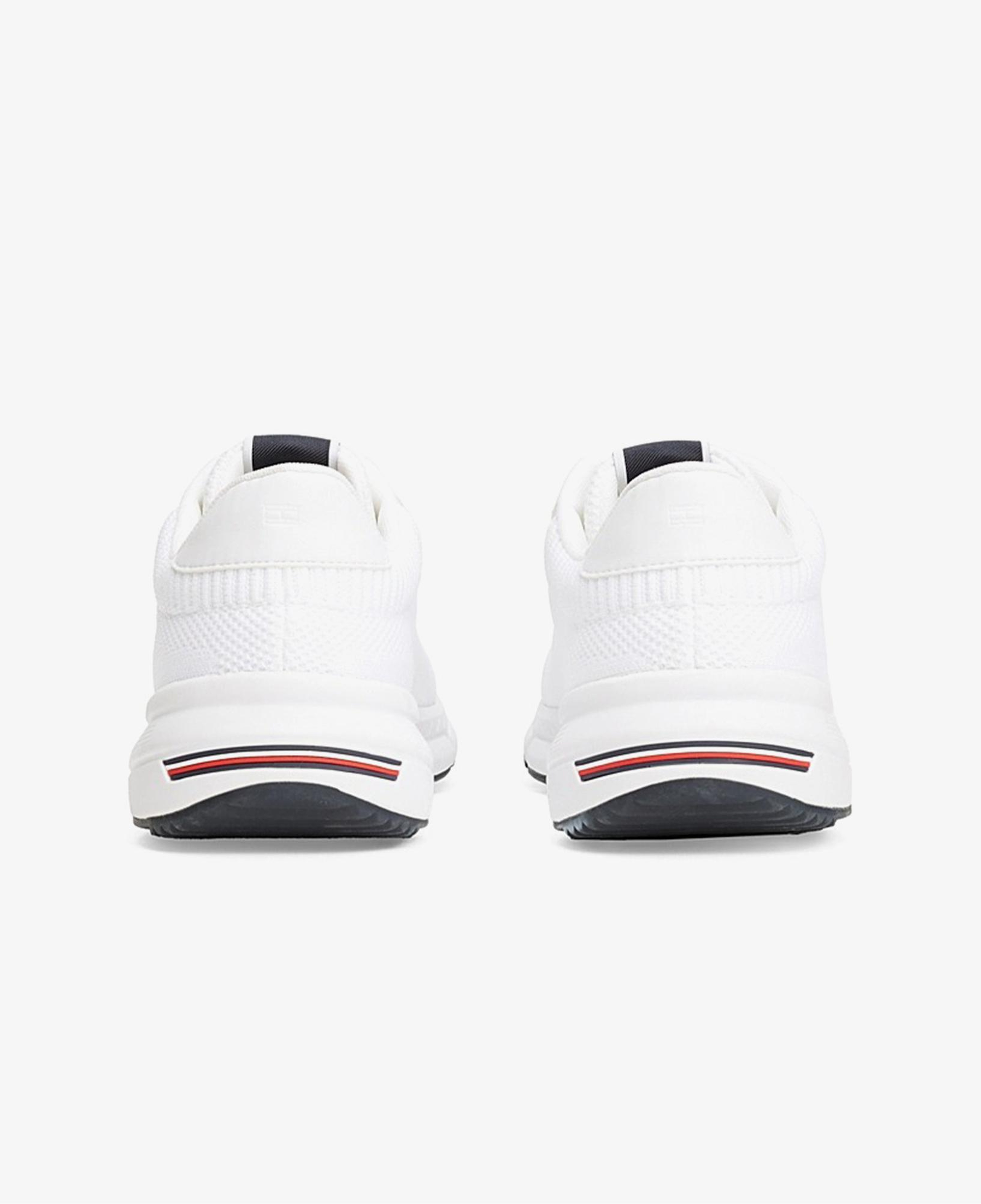 Tommy Hilfiger Lightweight Rwb Knit Erkek Beyaz Sneaker
