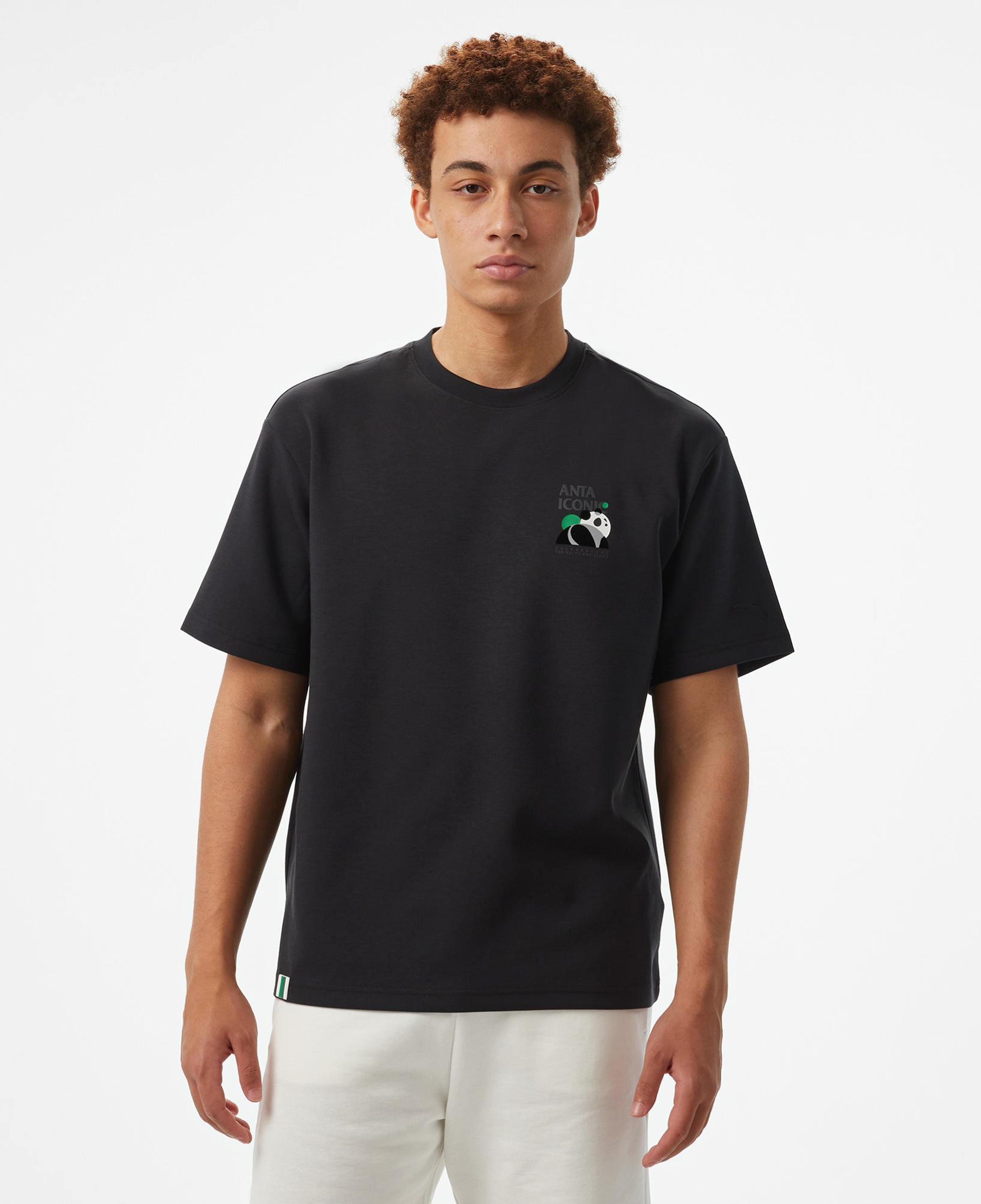 Anta Iconic SS Erkek Siyah T-Shirt