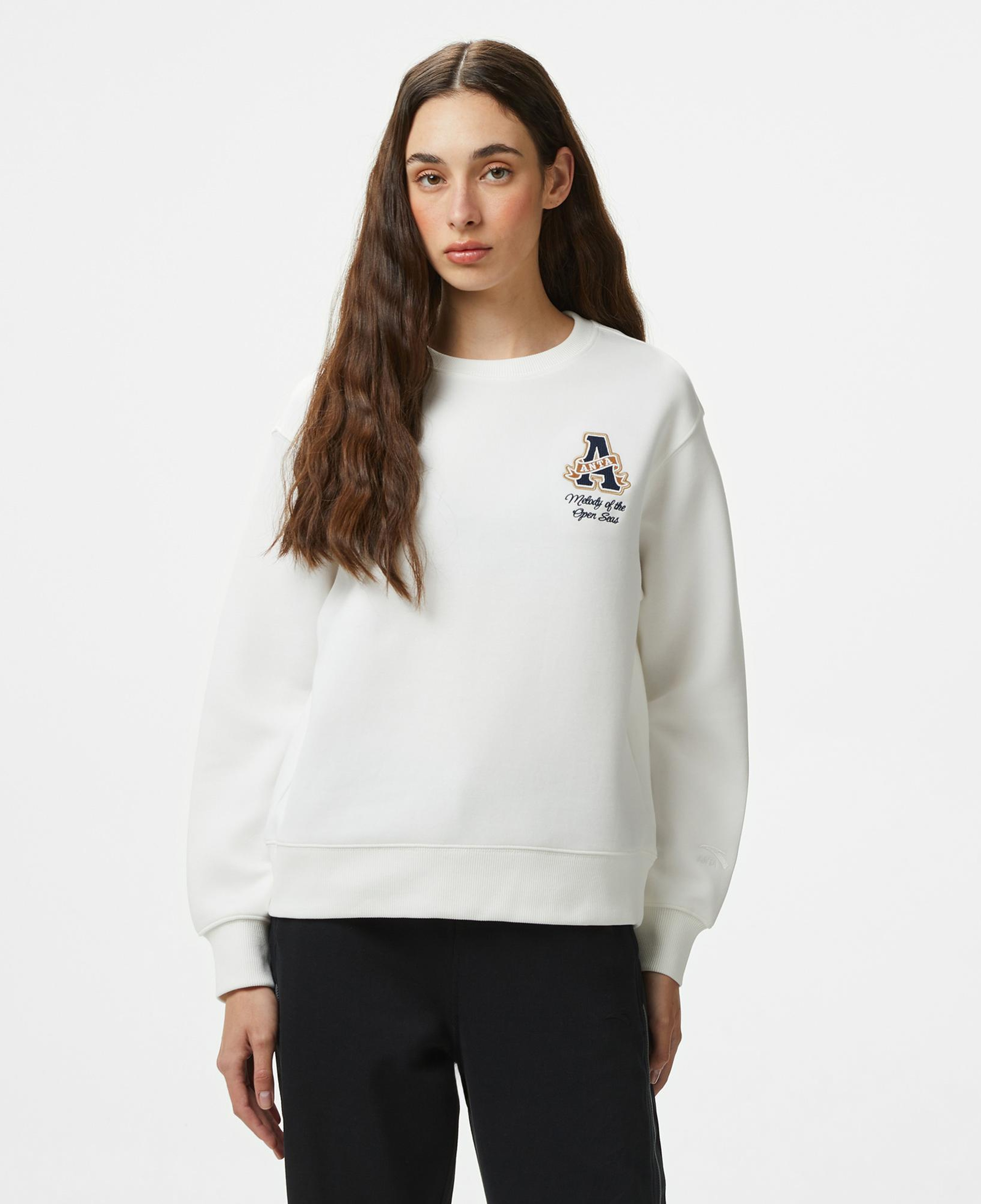 Anta Sports Club Kadın Beyaz Sweatshirt
