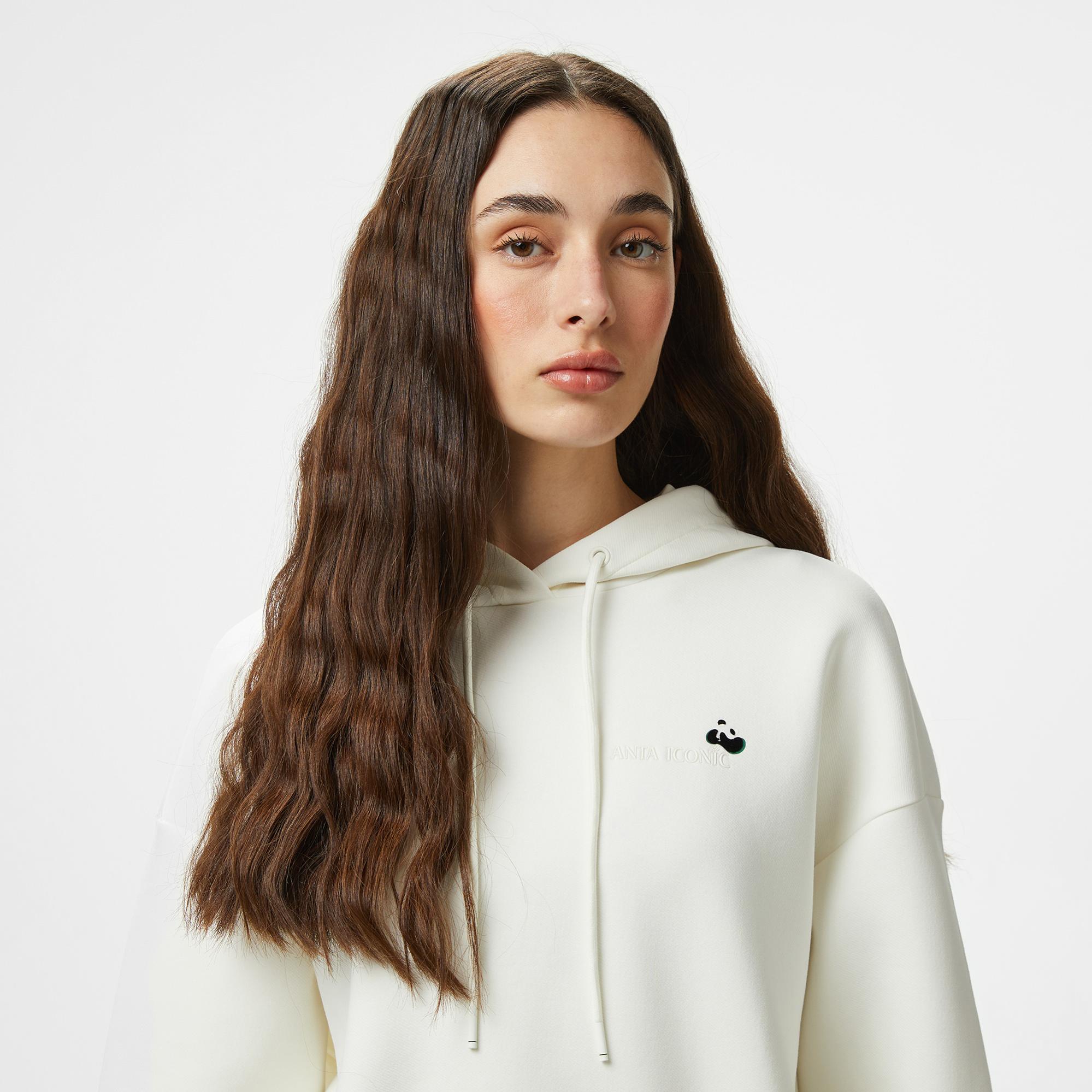 Anta Iconic Kadın Bej Sweatshirt