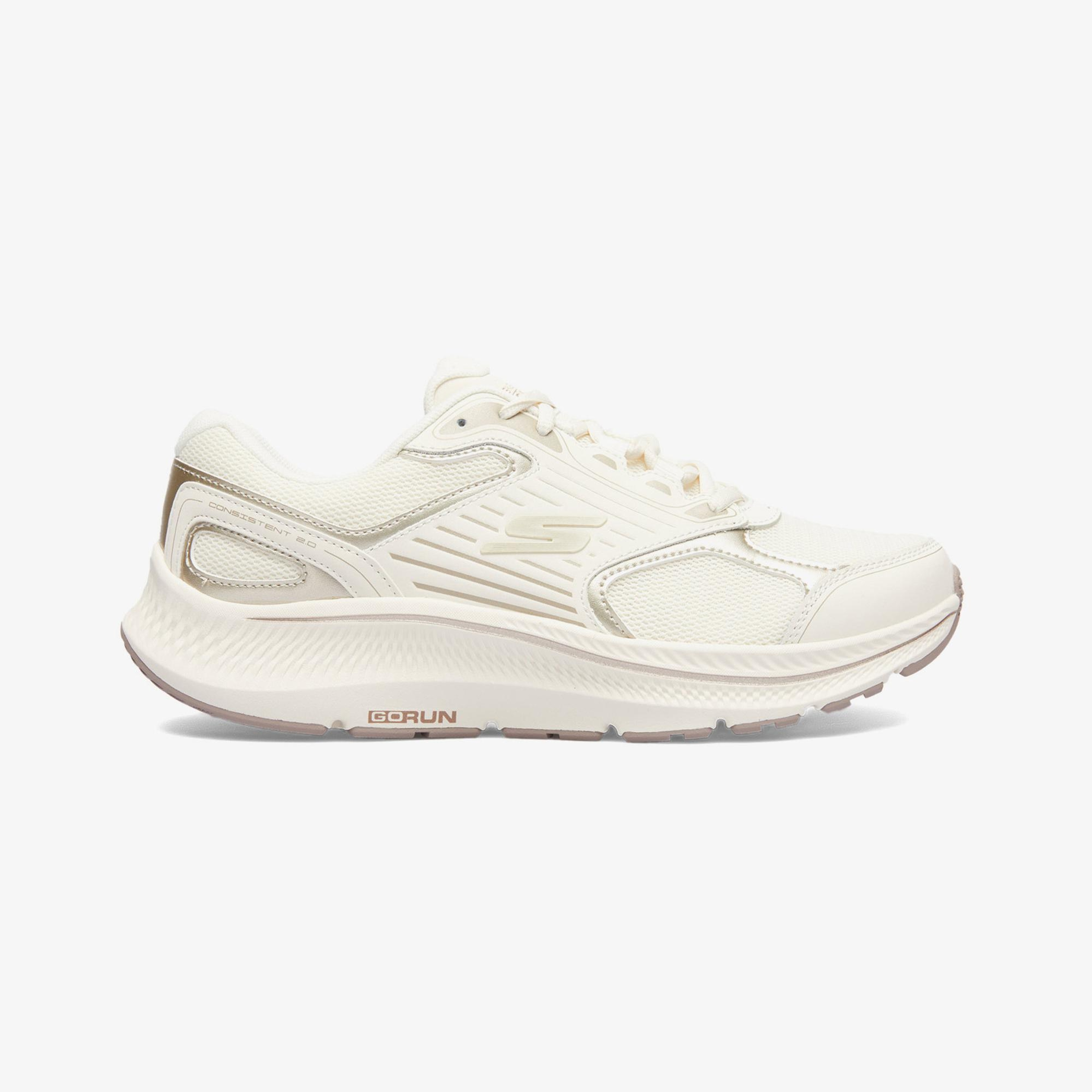 Skechers Go Run Consistent 2.0 Avantage Kadın Bej Spor Ayakkabı