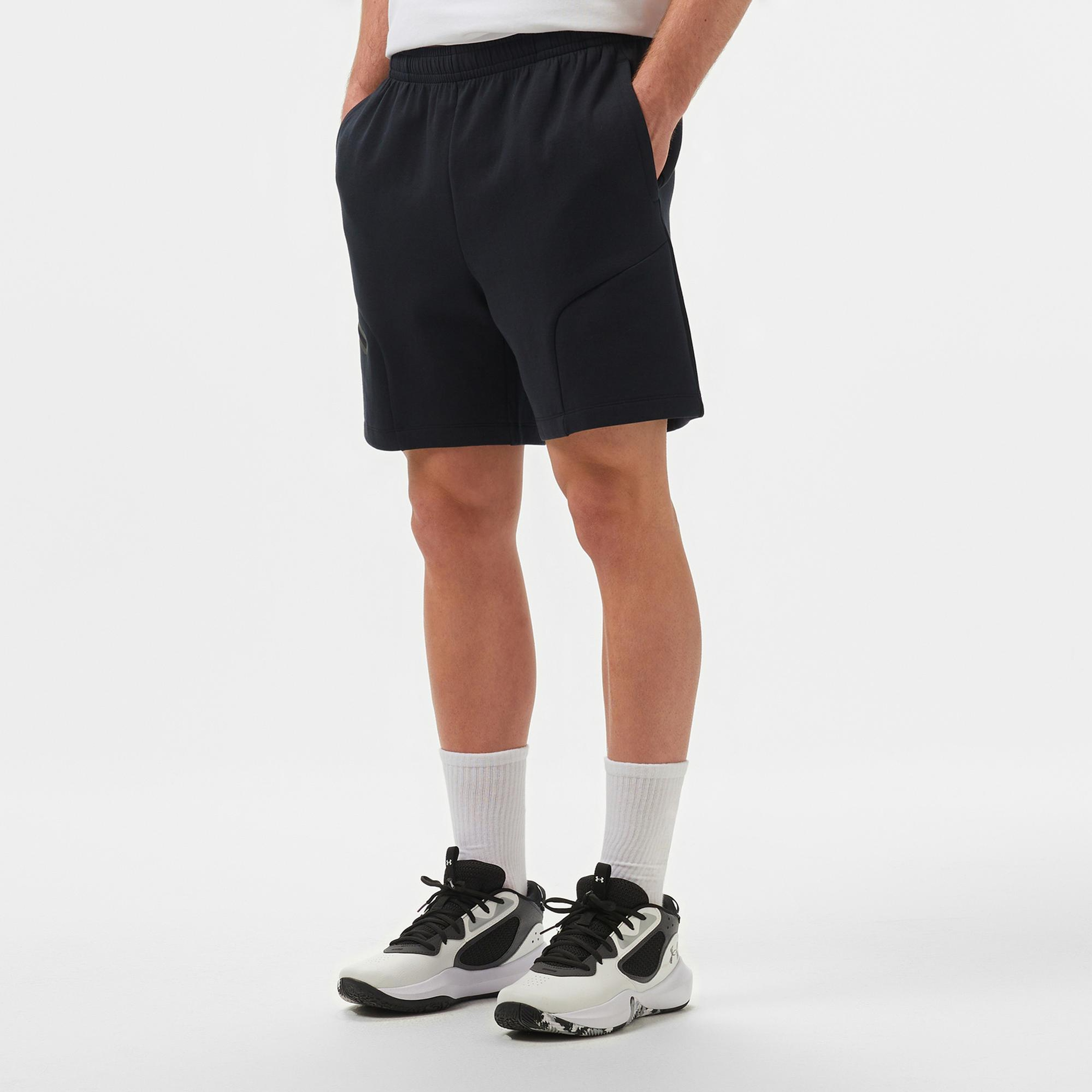 Under Armour Unstoppable Fleece Erkek Siyah Şort