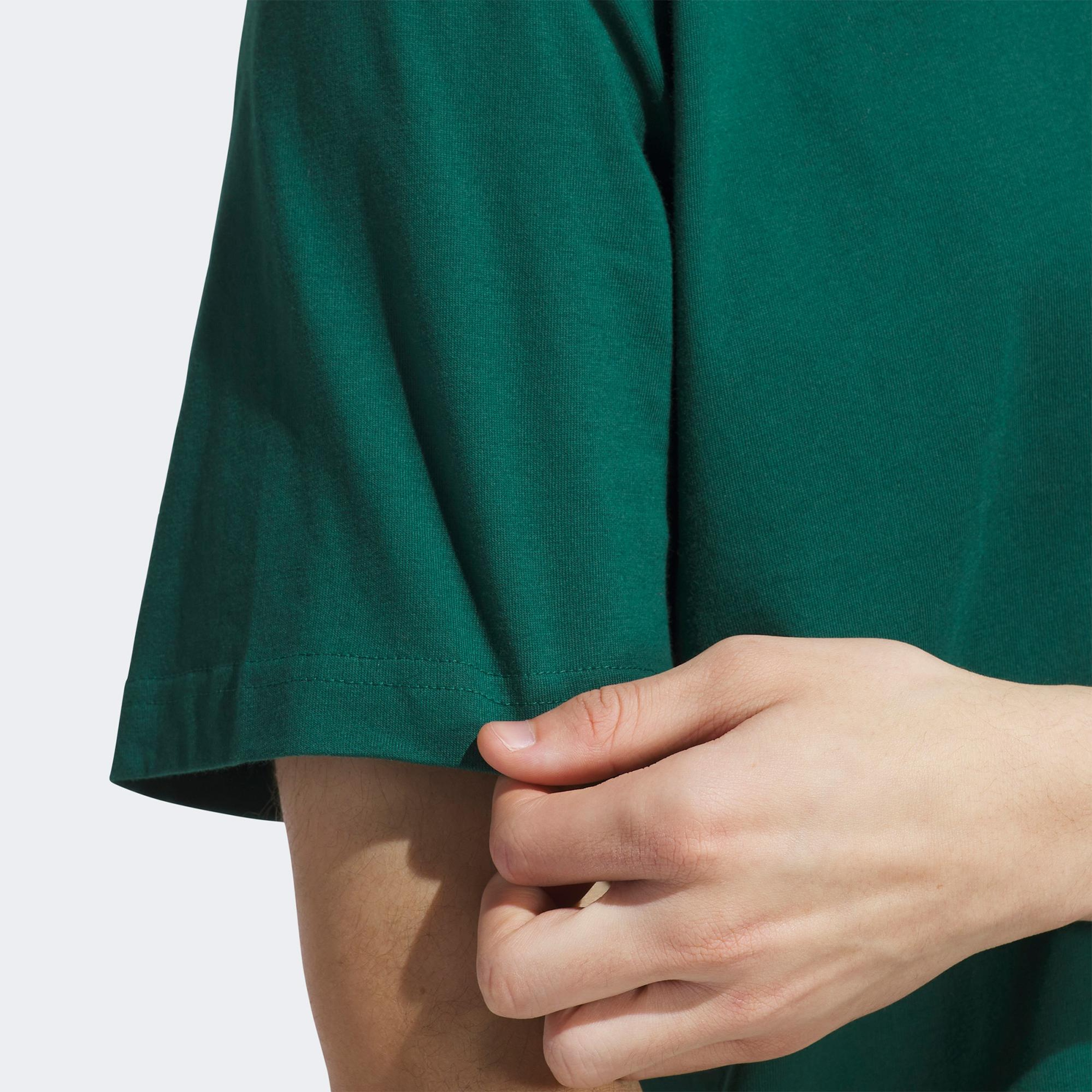 adidas Hoops for All Graphic Erkek Yeşil T-Shirt