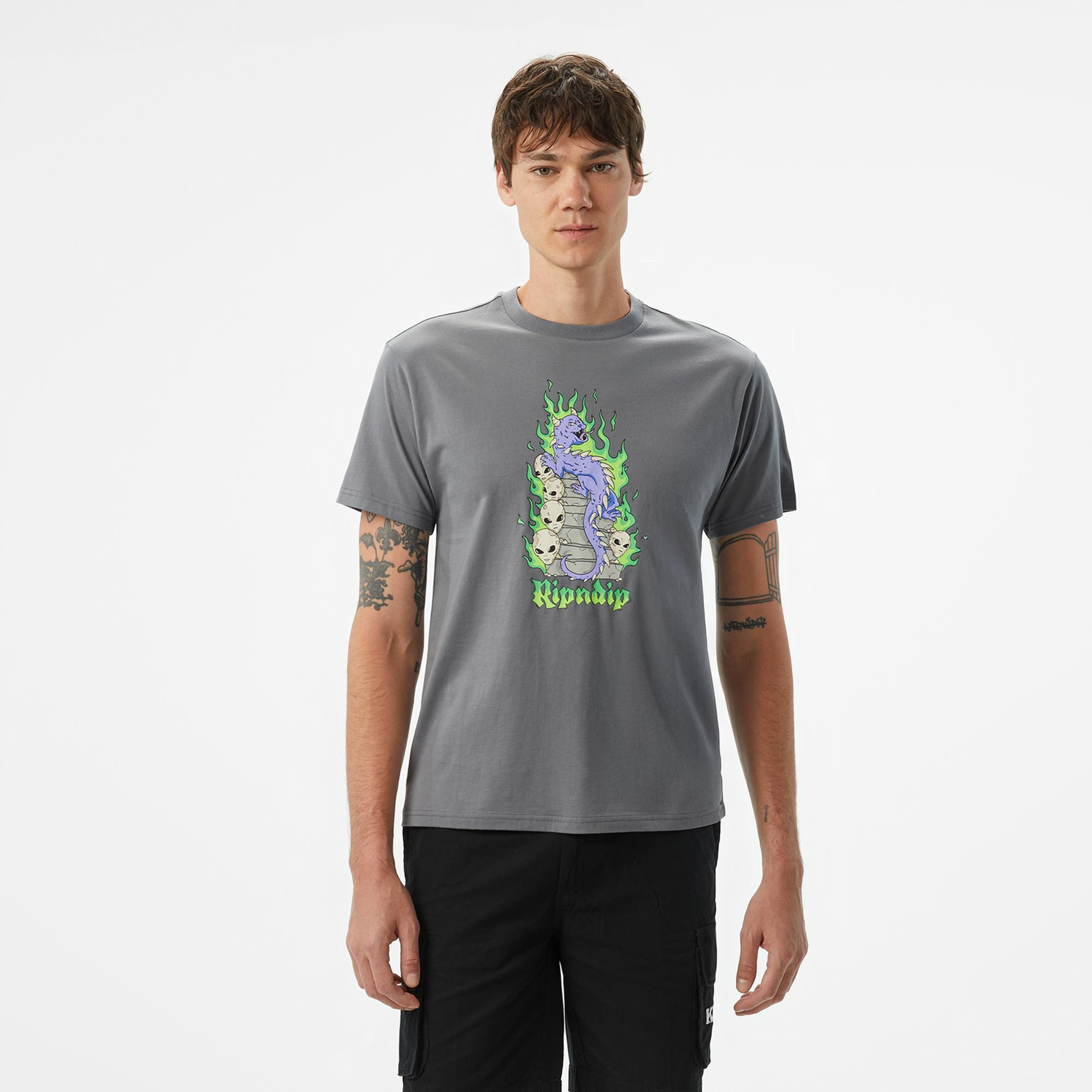 Ripndip Horntrail Erkek Gri T-Shirt