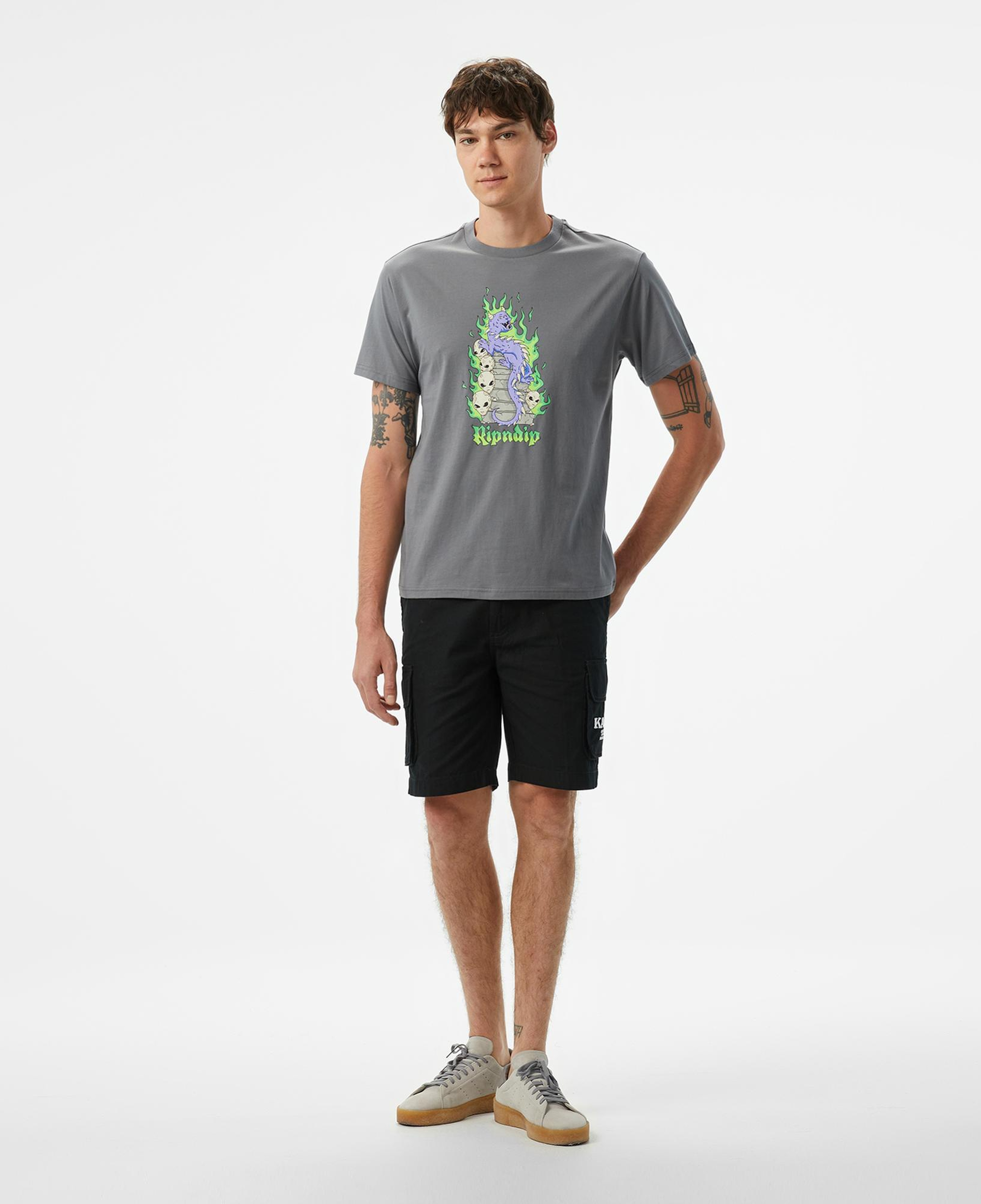 Ripndip Horntrail Erkek Gri T-Shirt