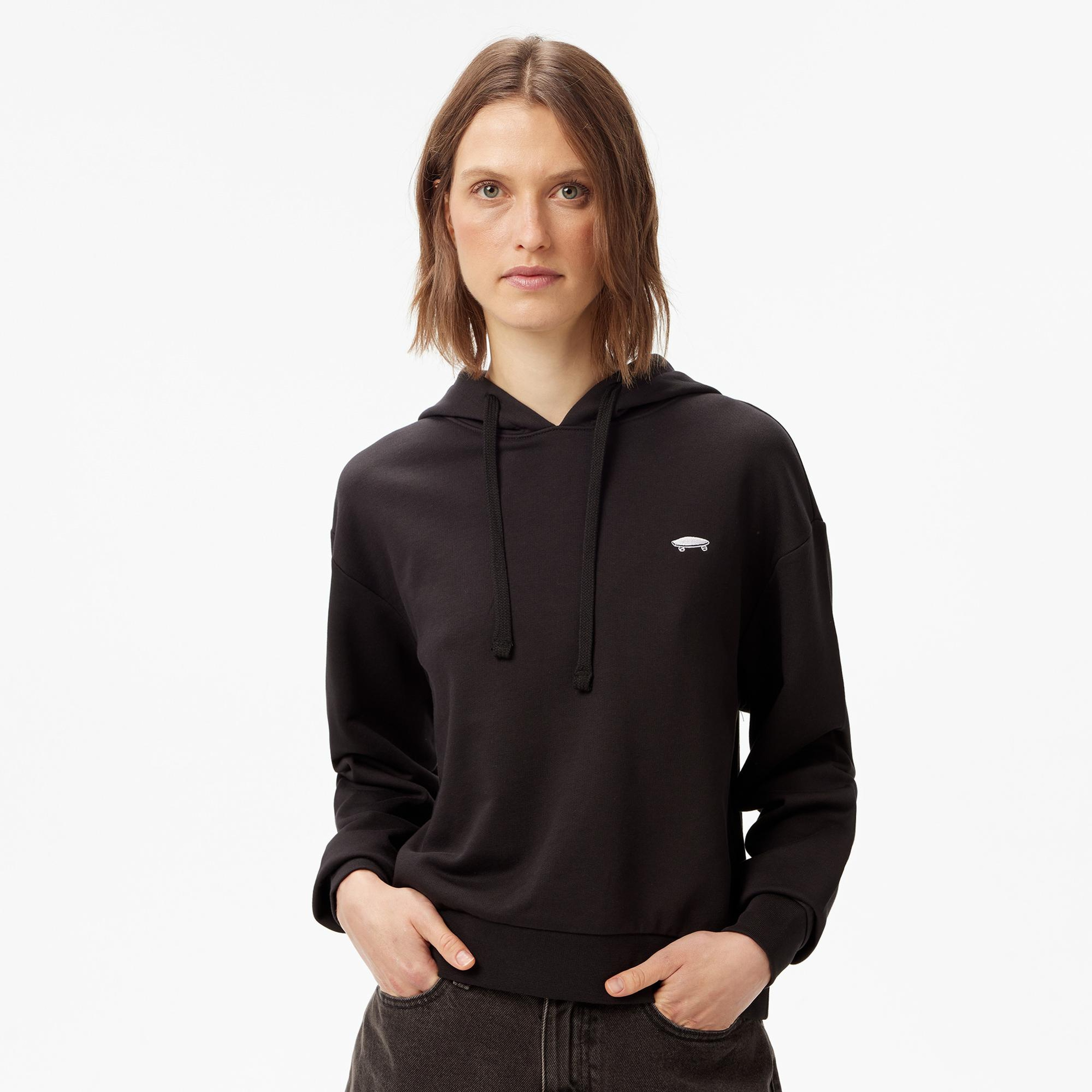 Vans W Salton Rlx Ft Po Kadın Siyah Sweatshırt