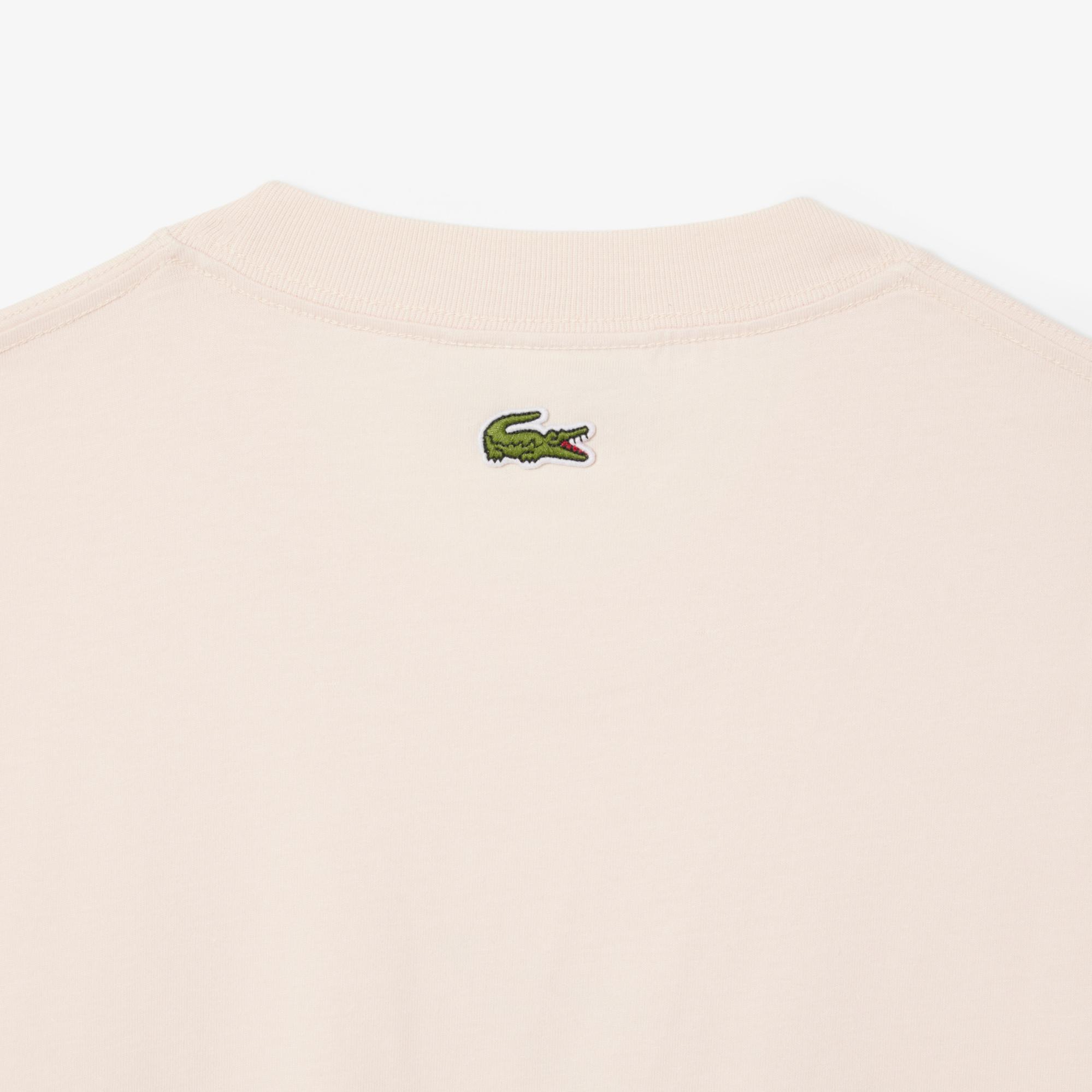 Lacoste Classic Fit Erkek Bej T-Shirt