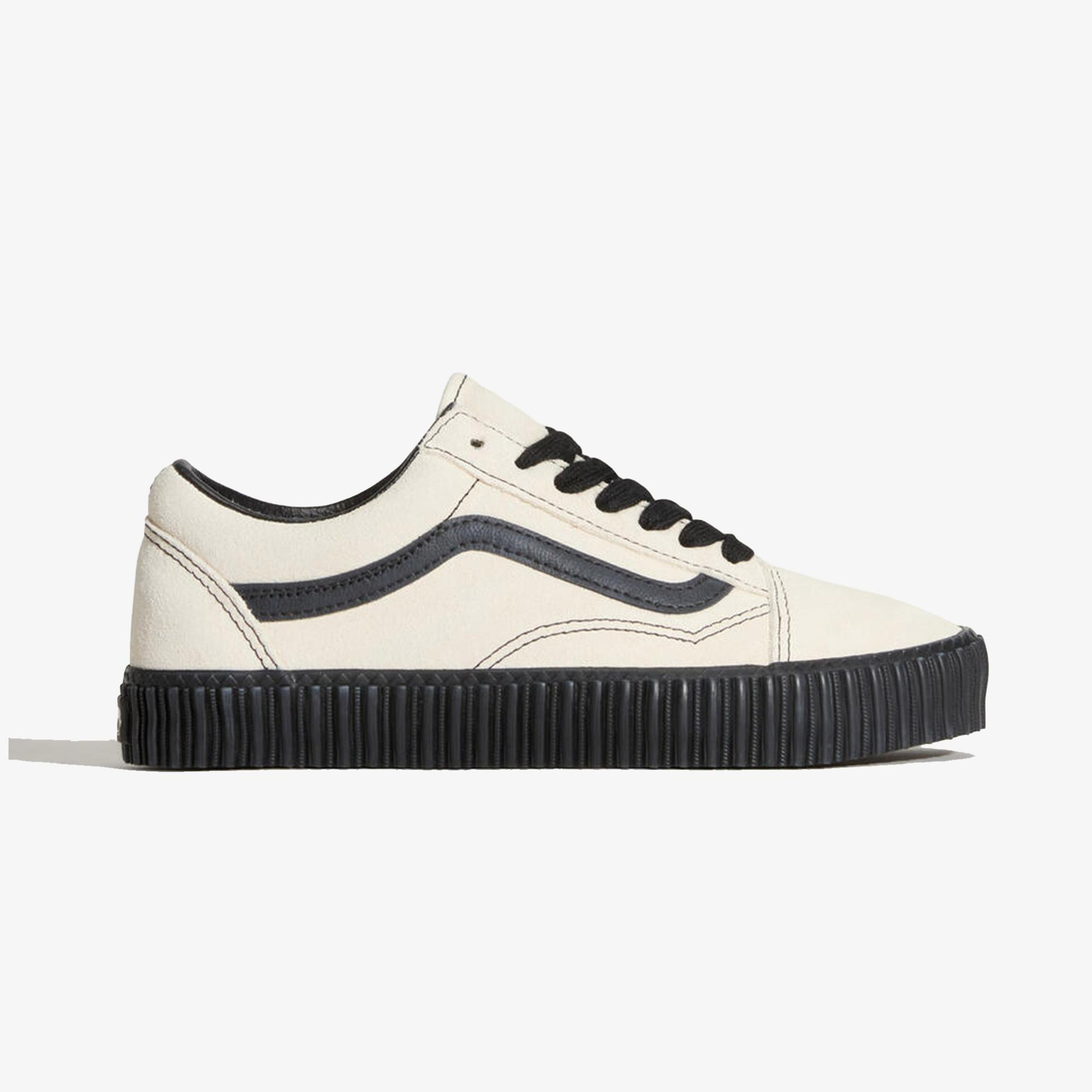 Vans Old Skool Creeper Unisex Beyaz Spor Ayakkabı