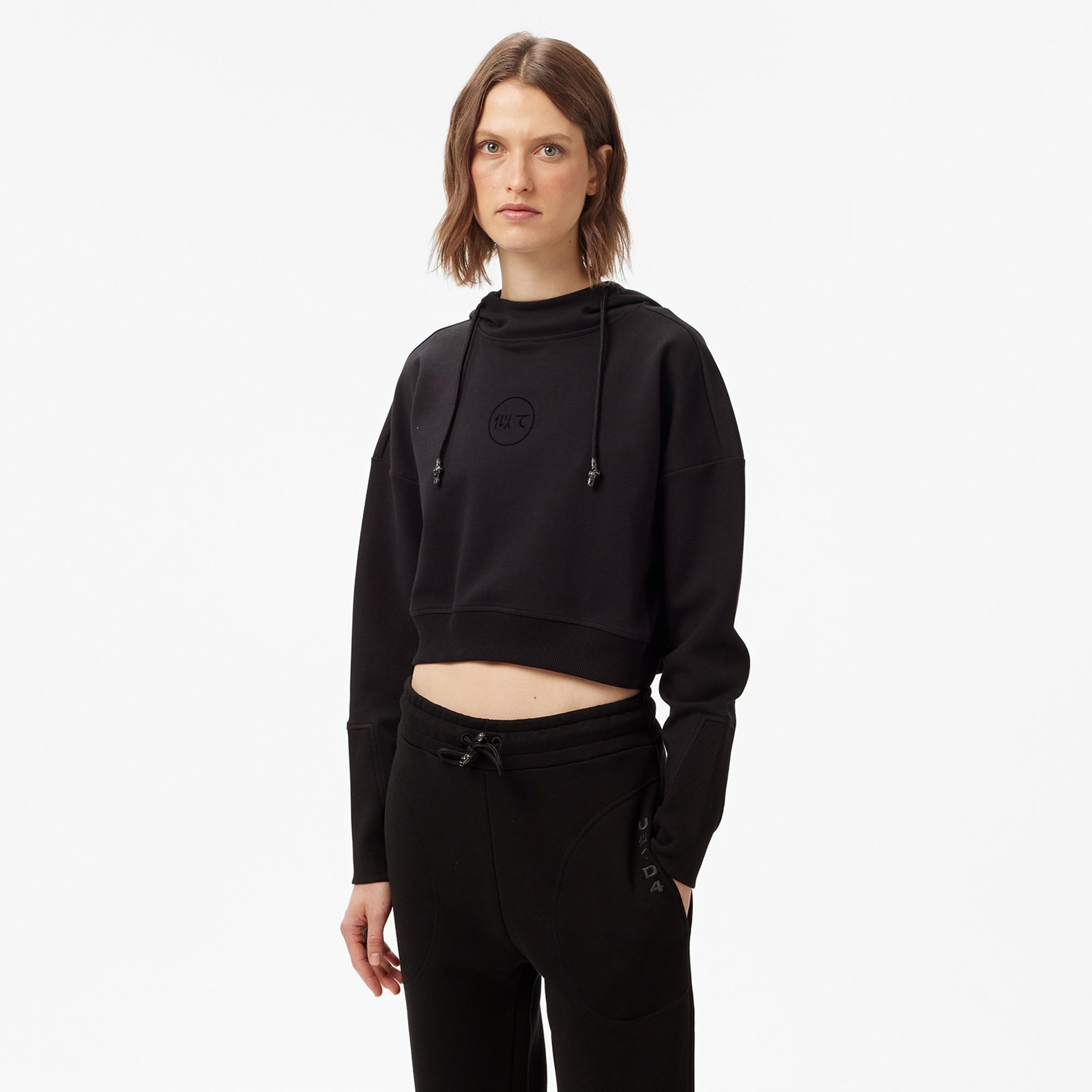 UNITED4 Classic Kadın Siyah Hoodie