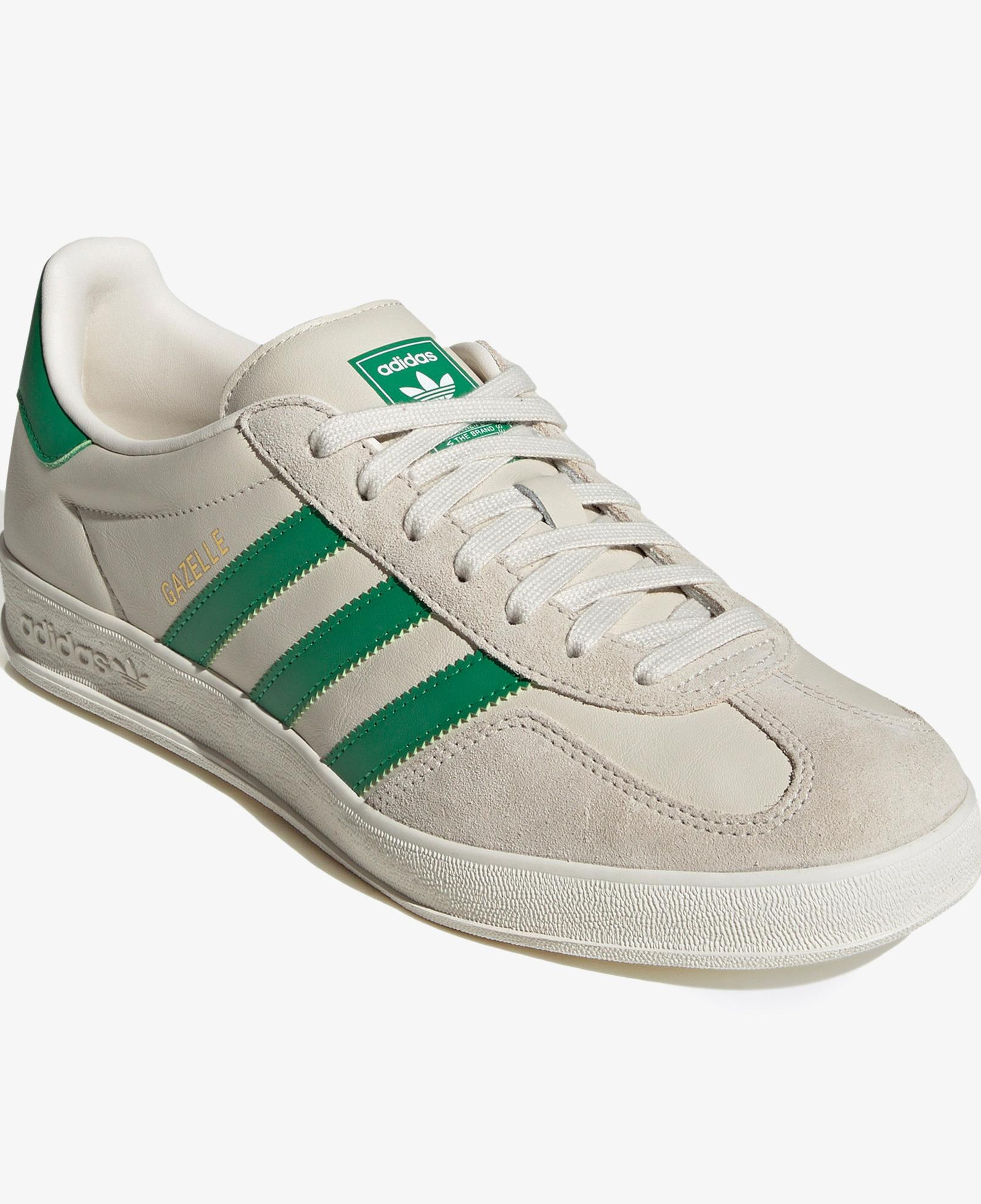adidas Gazelle Indoor Erkek Bej/Yeşil Spor Ayakkabı