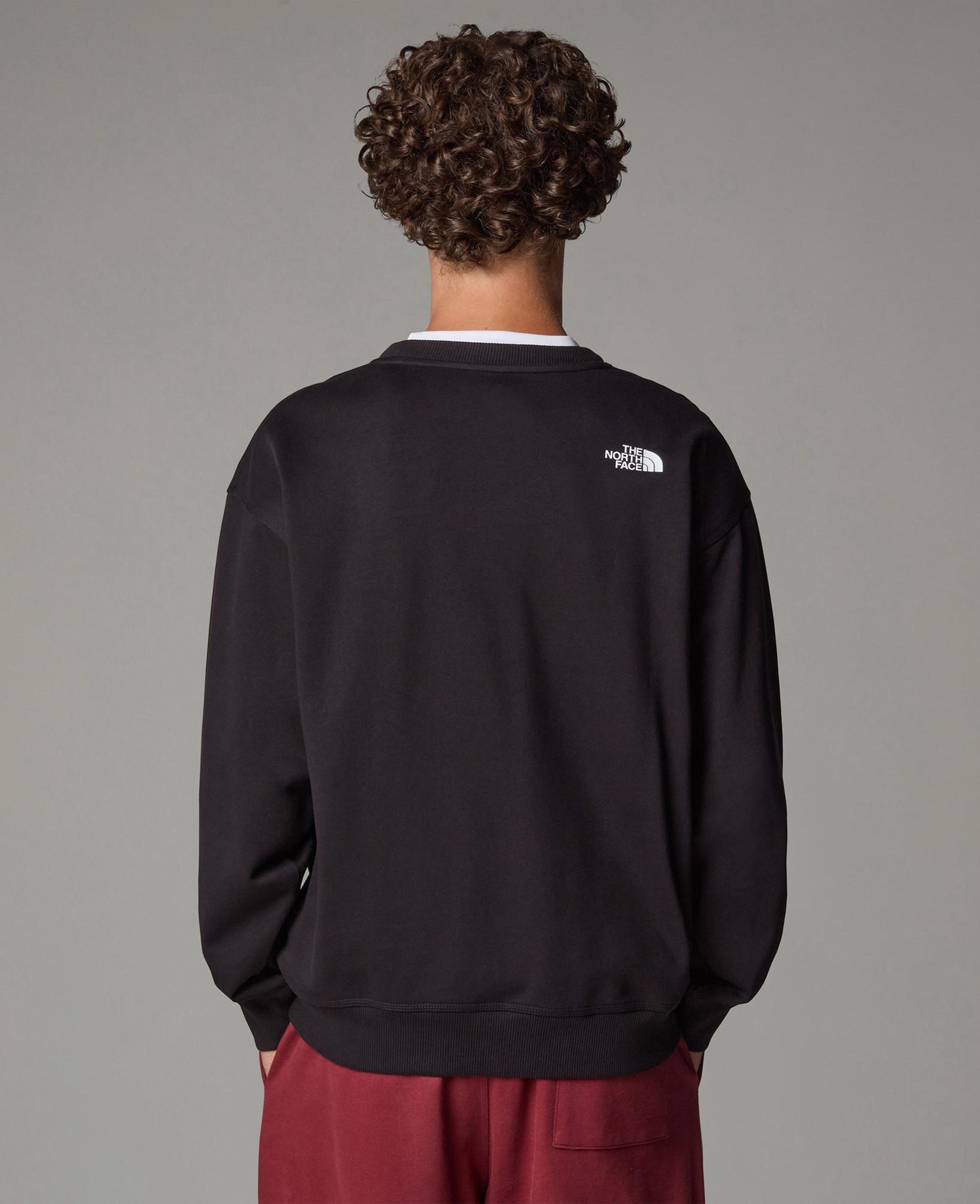 The North Face Oversızed Crew Erkek Siyah Sweatshirt