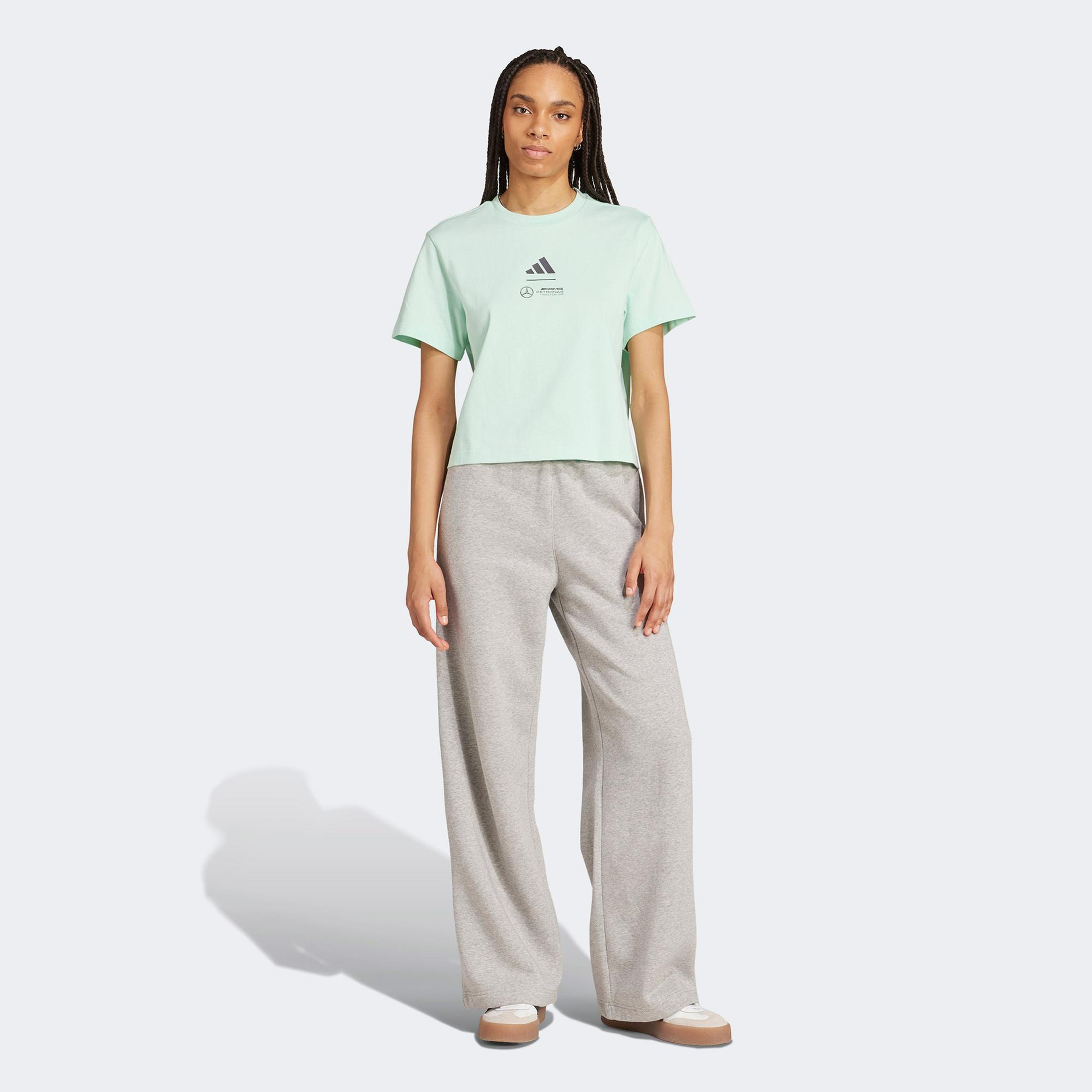 adidas Mercedes Amg Petronas Formula One Team Kadın Yeşil T-Shirt