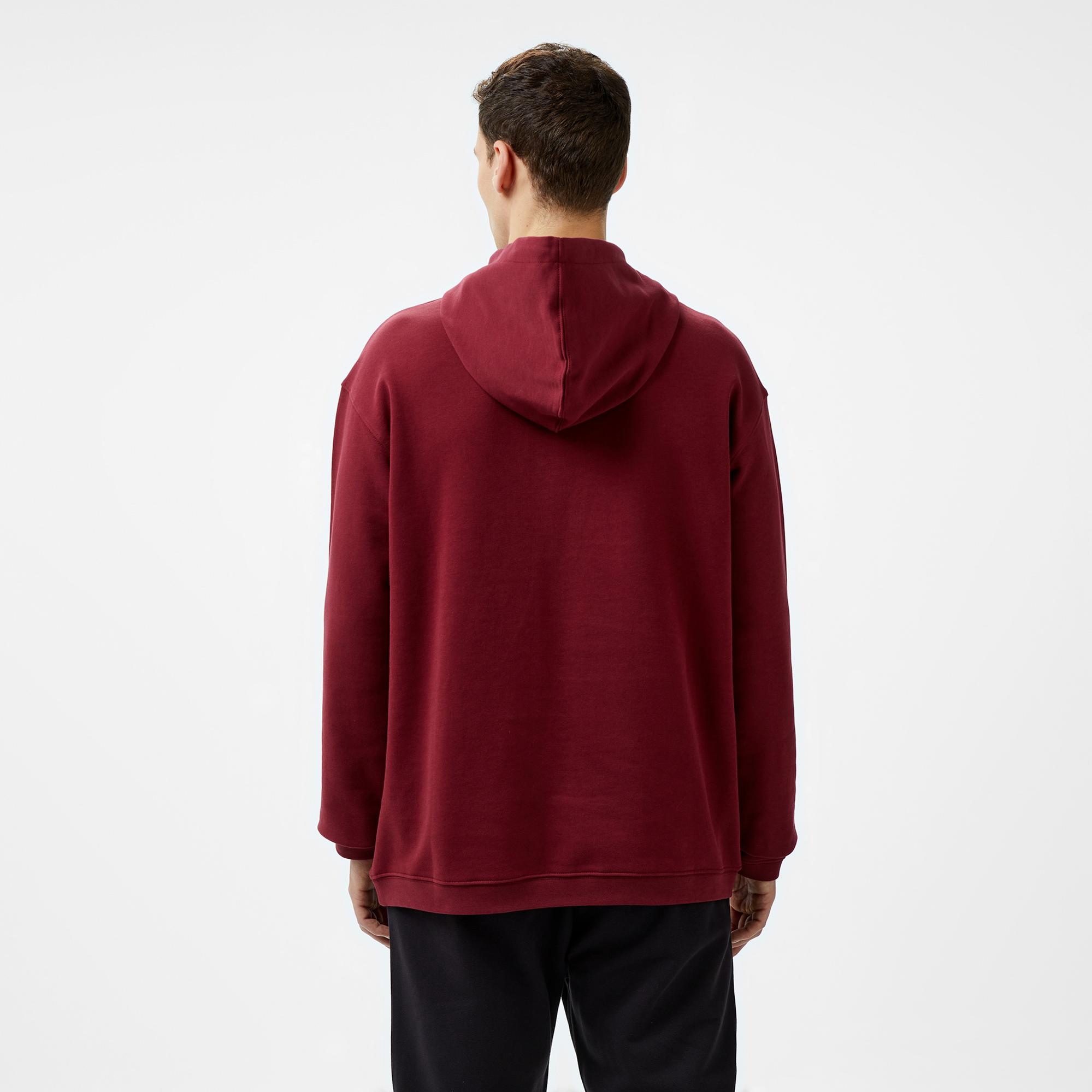 Les Benjamins 301 Erkek Bordo Hoodie