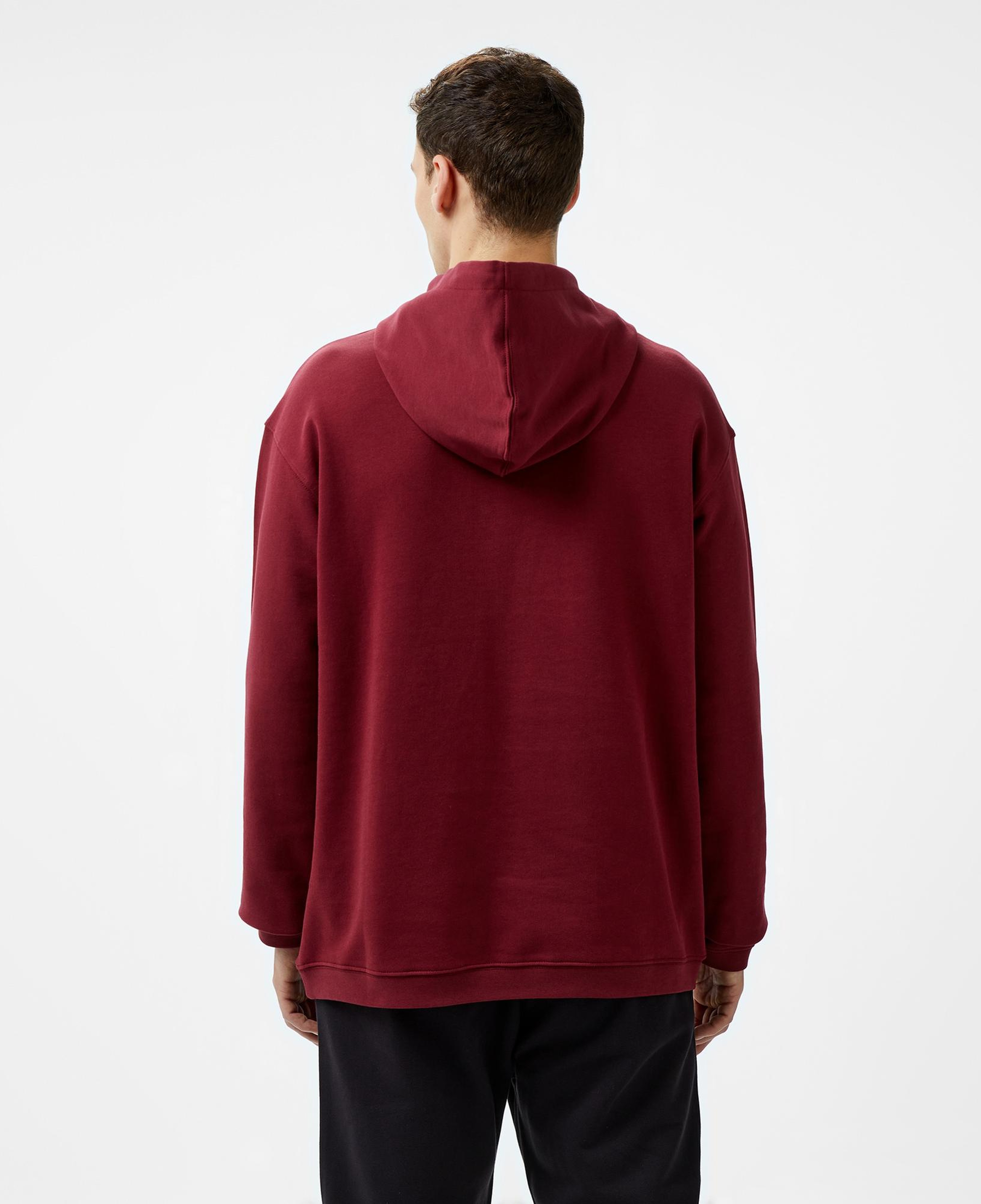 Les Benjamins 301 Erkek Bordo Hoodie