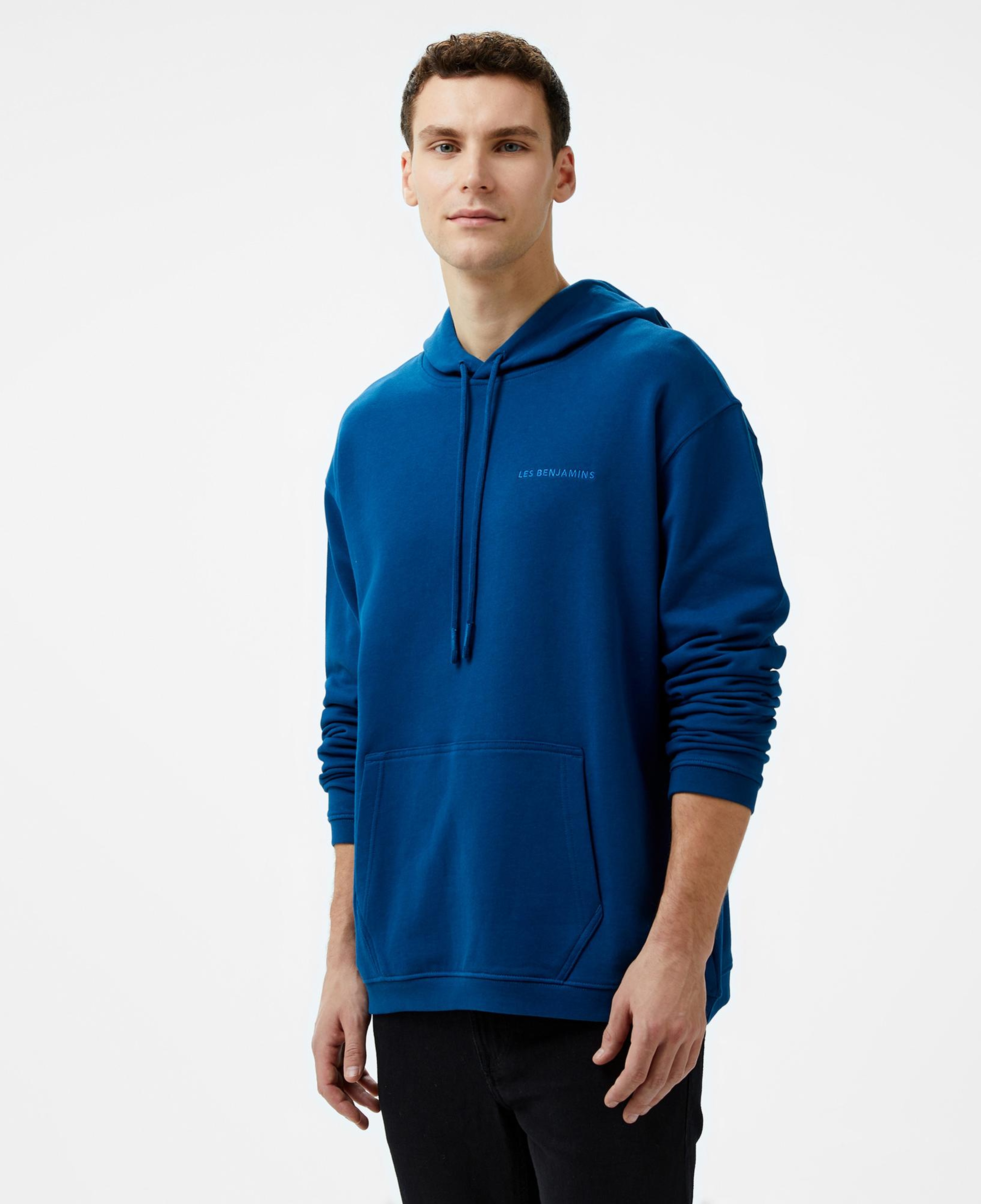 Les Benjamins 302 Erkek Lacivert Hoodie