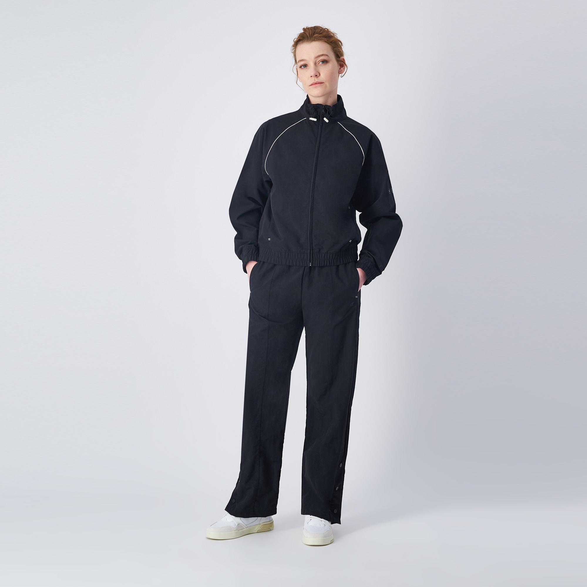 Champion Full Zip Kadın Siyah Sweatshirt