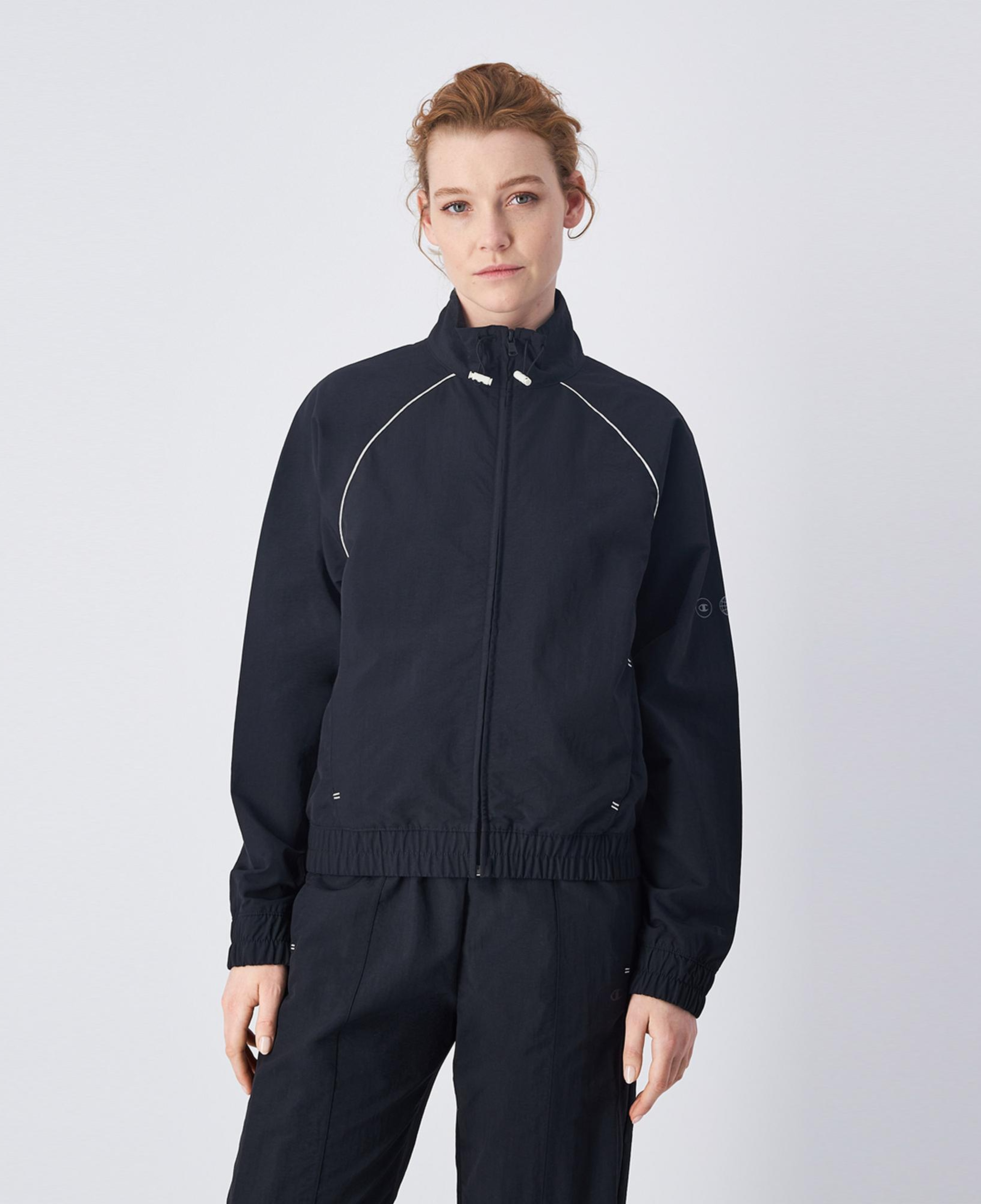 Champion Full Zip Kadın Siyah Sweatshirt