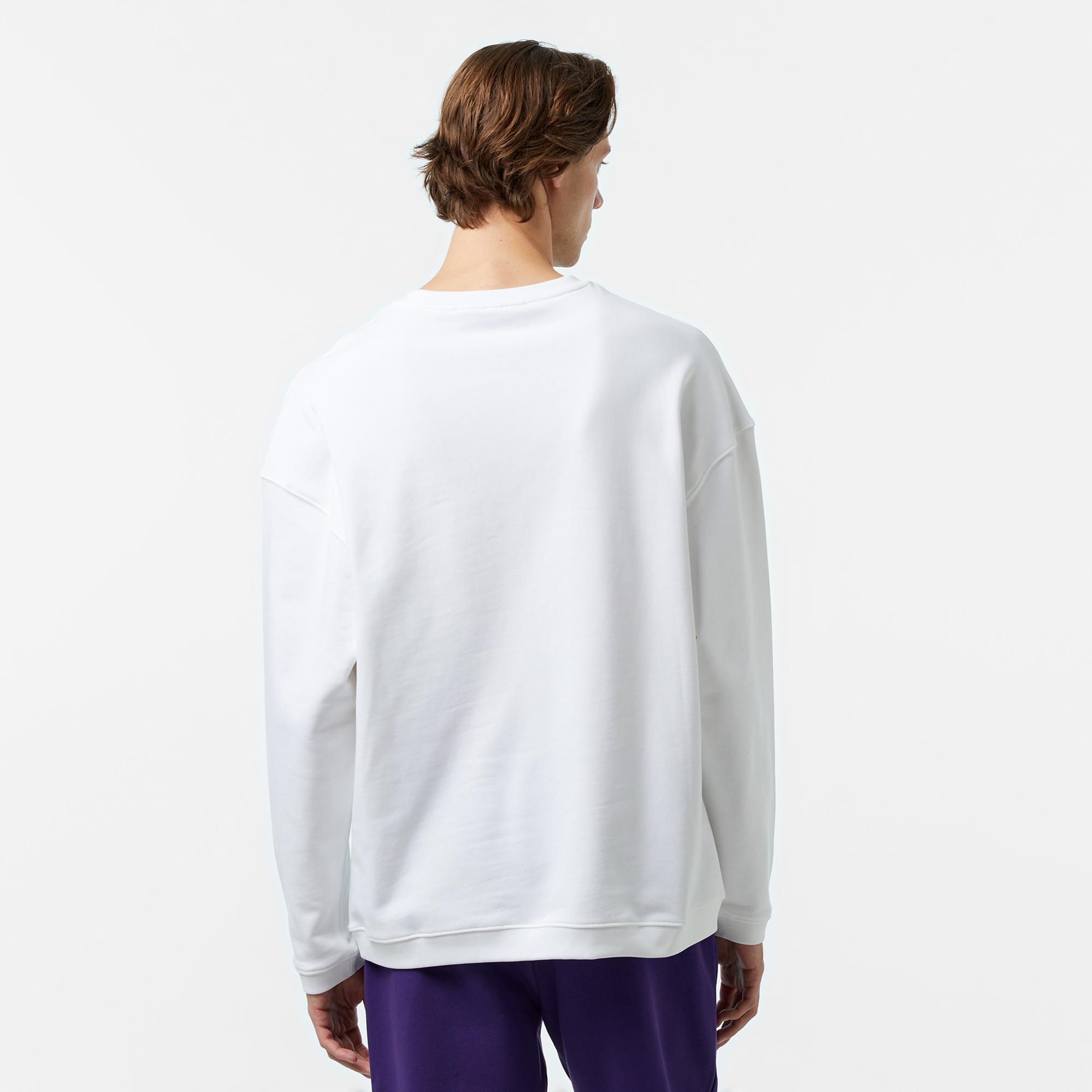 Les Benjamins 705 Unisex Beyaz Sweatshirt