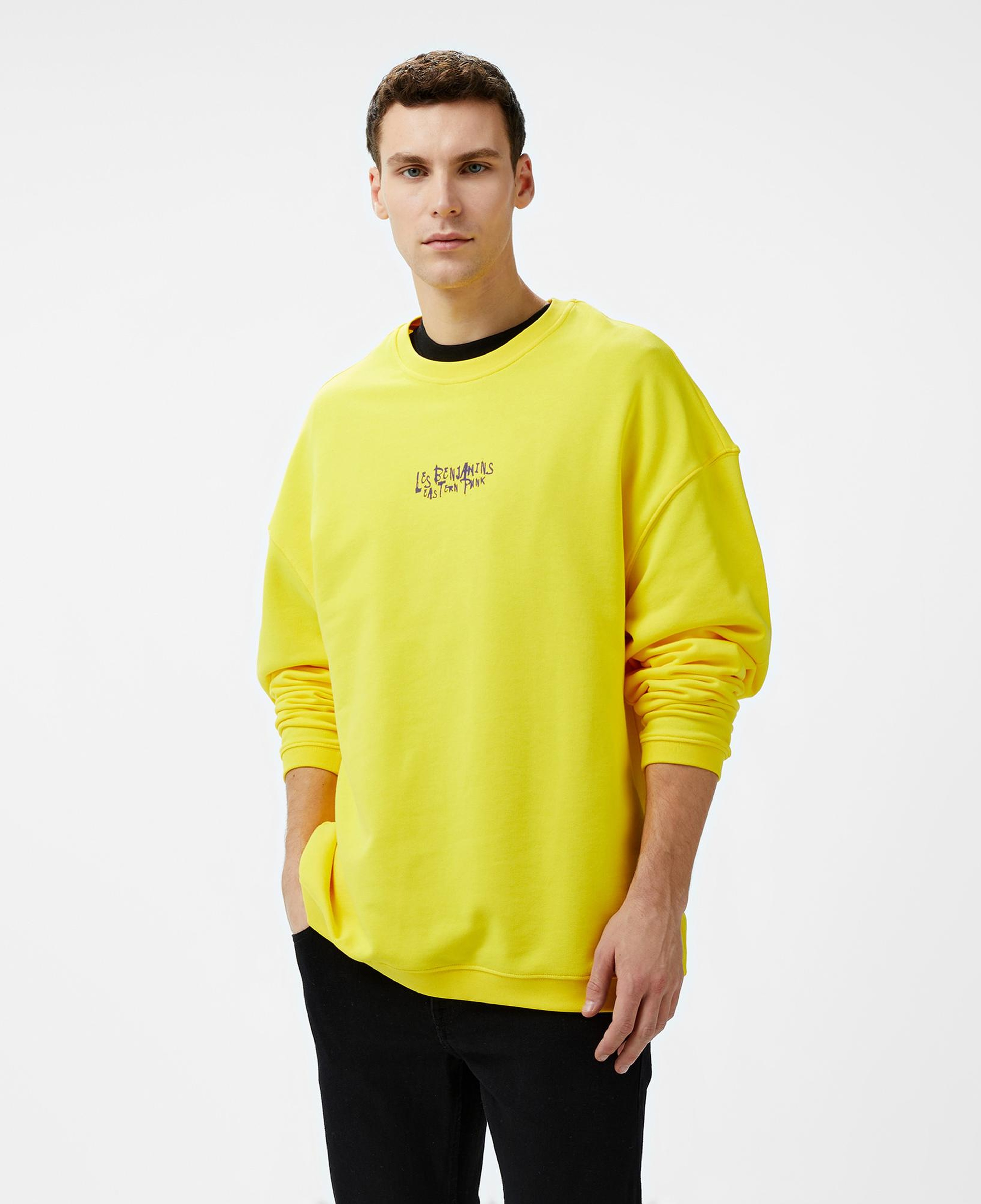 Les Benjamins 706 Unisex Sarı Sweatshirt